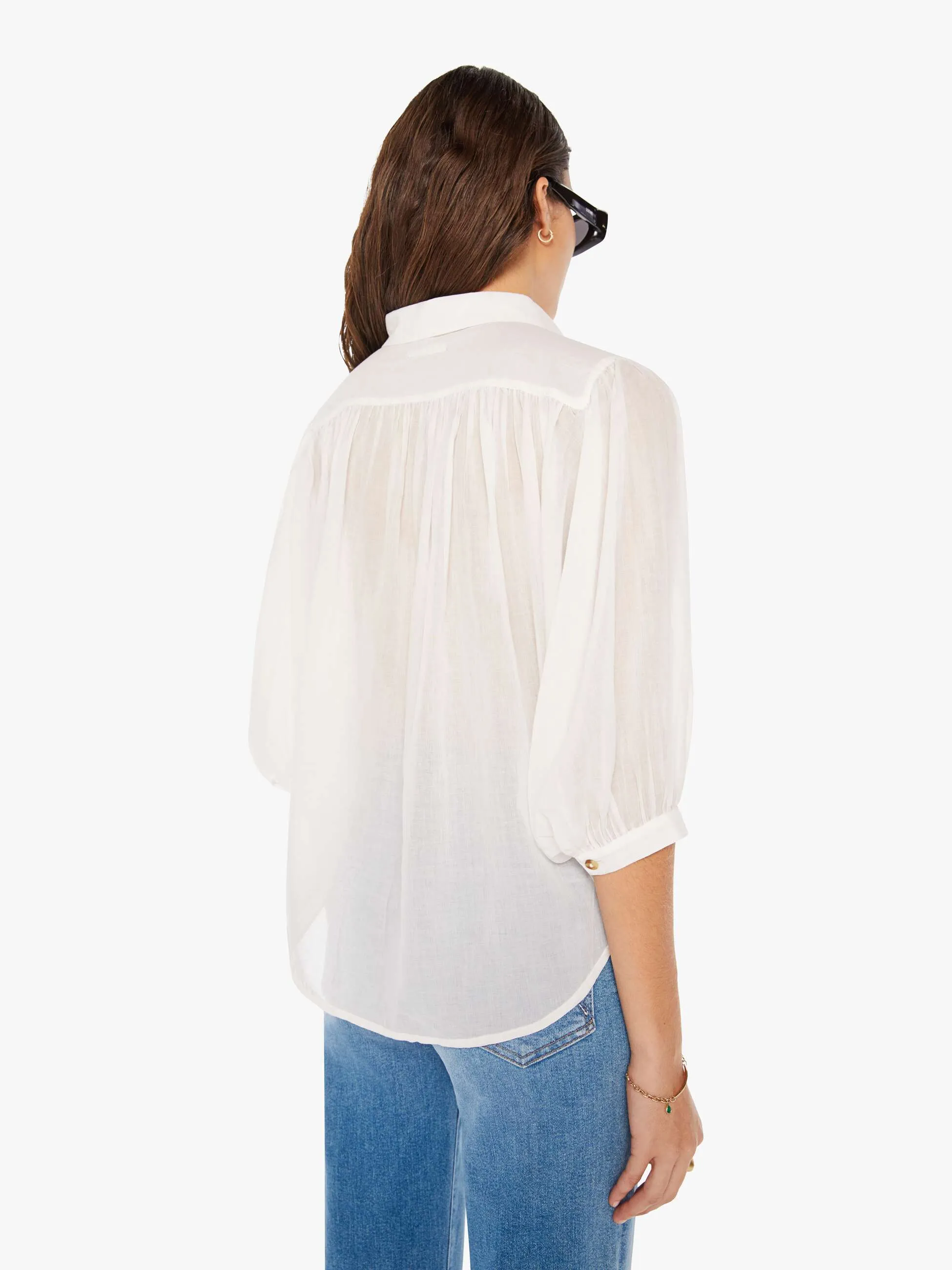 The Breeze Top - Bright White sold by MOTHER product image thumbnail 4