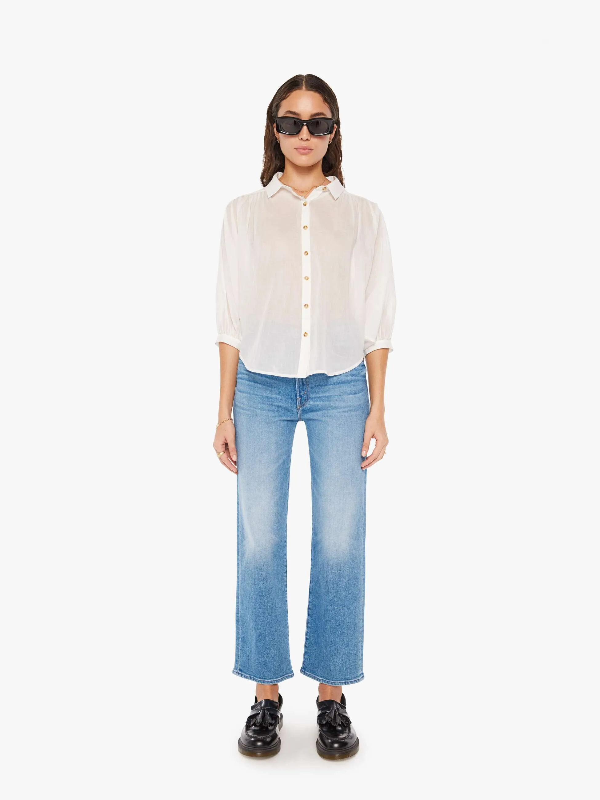 The Breeze Top - Bright White sold by MOTHER product image thumbnail 5