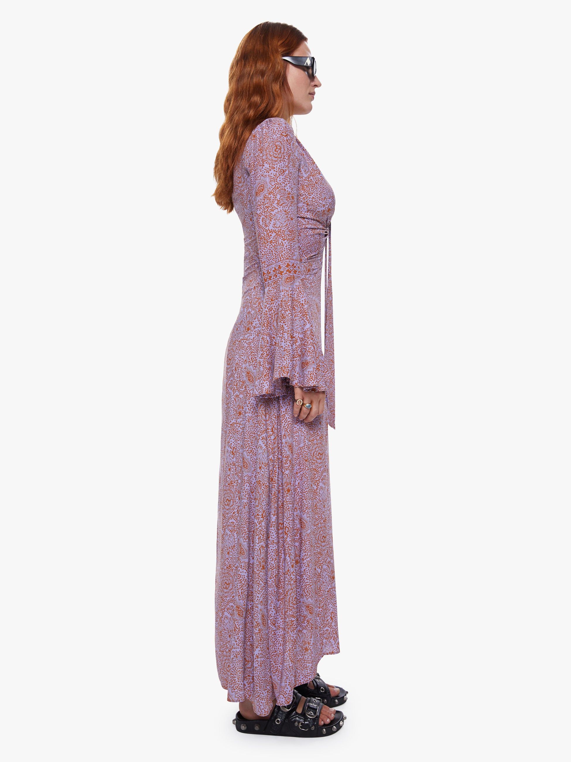 Natalie Martin Frances Dress - Shangri-La Orchid sold by MOTHER product image thumbnail 3