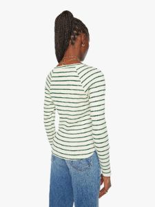 The Split Varsity Long Sleeve - High Road Stripe sold by MOTHER