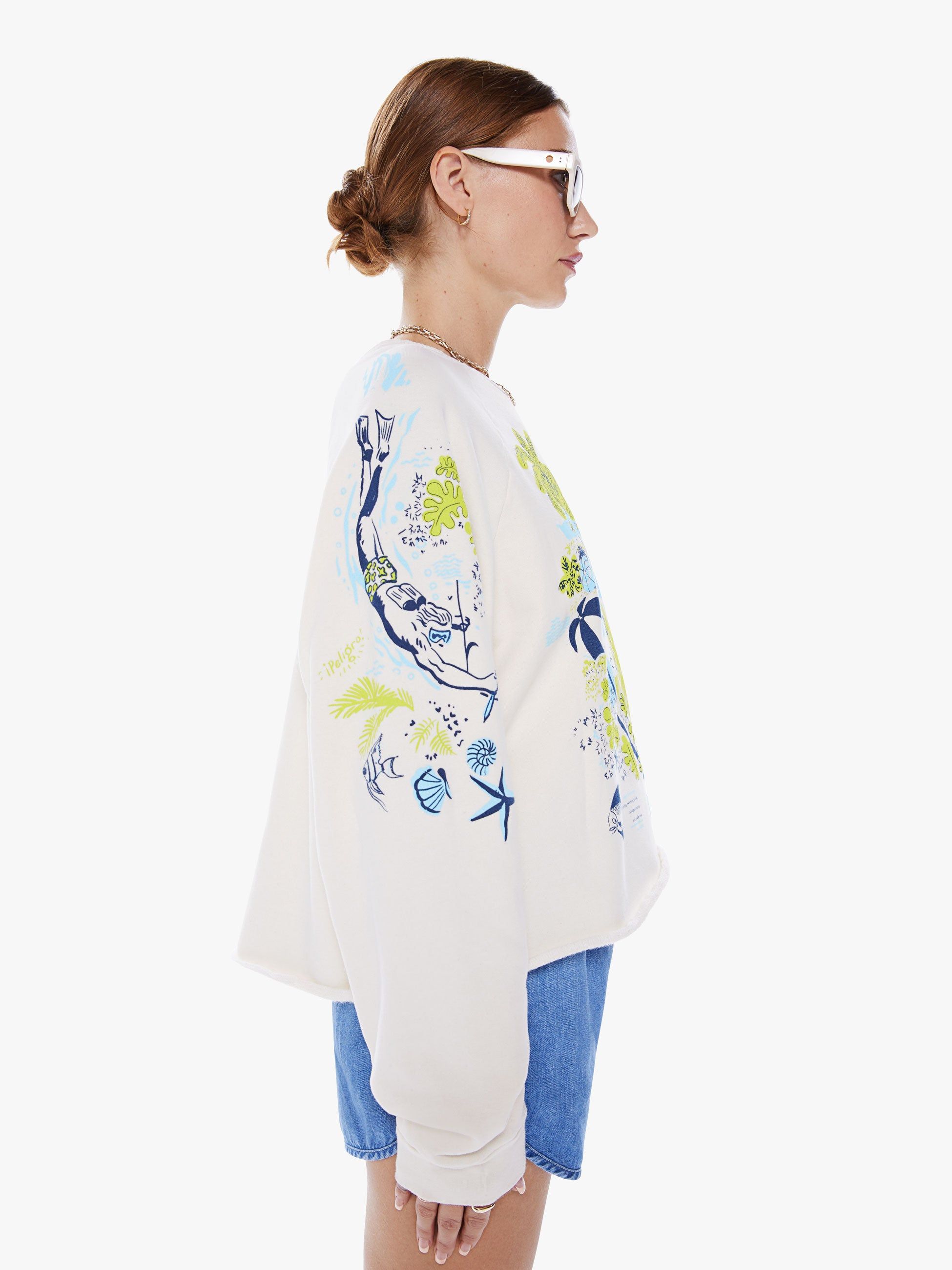 The Boost Crop Cut-Off - Escape Route sold by MOTHER product image thumbnail 3