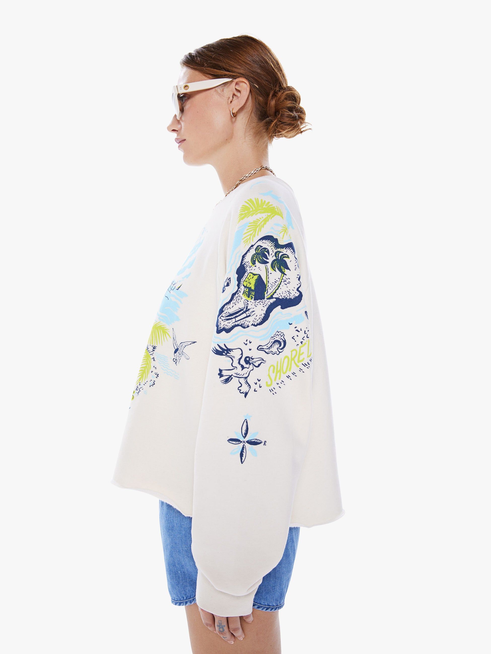 The Boost Crop Cut-Off - Escape Route sold by MOTHER product image thumbnail 4