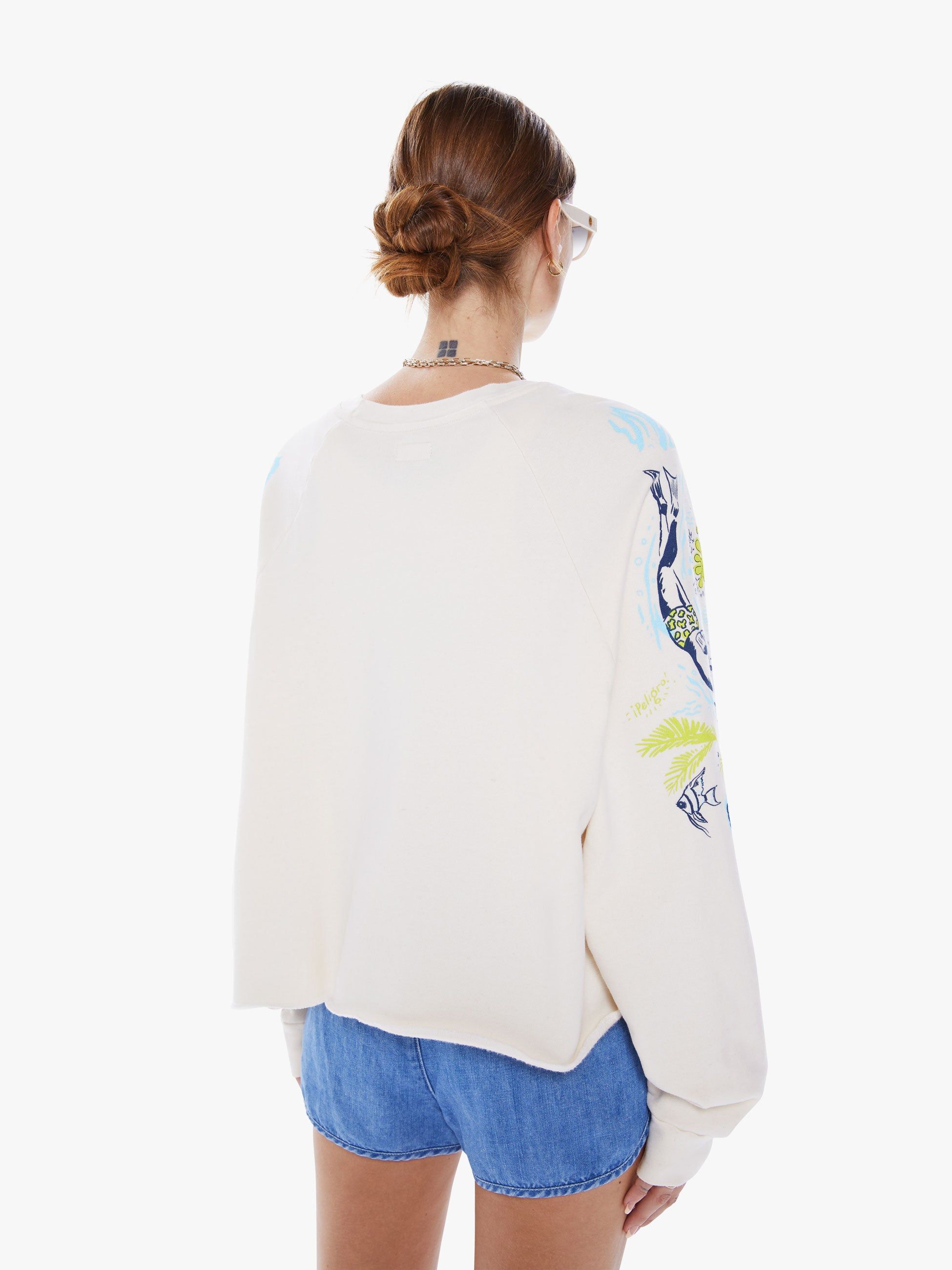 The Boost Crop Cut-Off - Escape Route sold by MOTHER product image thumbnail 5