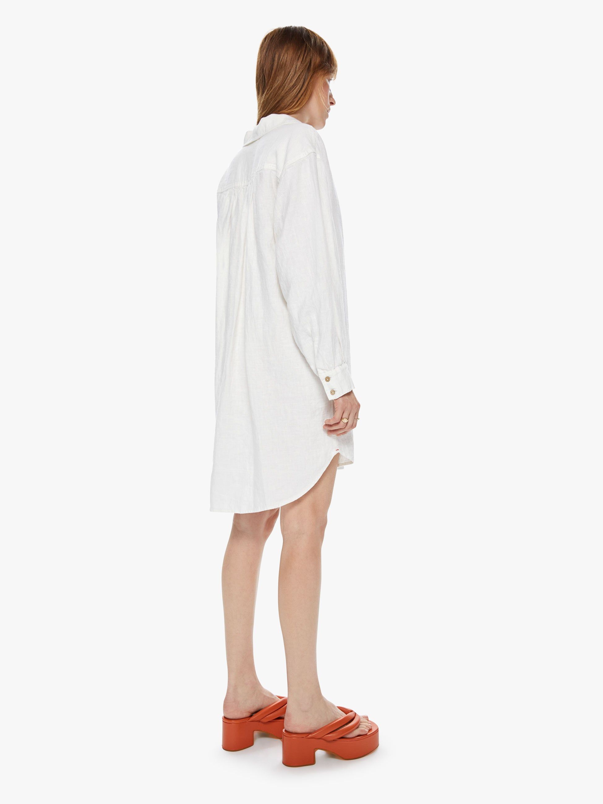 XiRENA Damien Dress - Washed White sold by MOTHER product image thumbnail 4