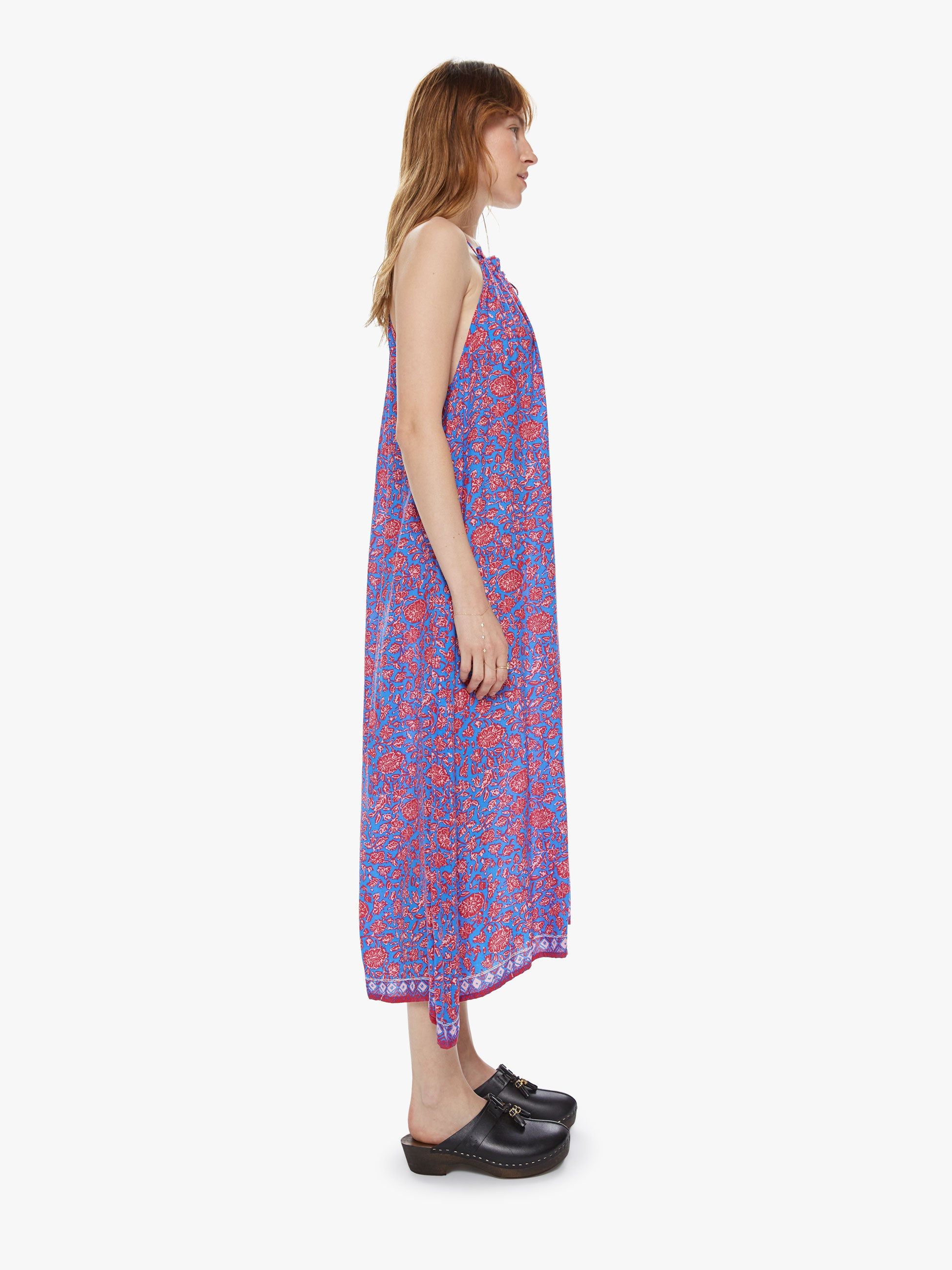 Natalie Martin Marlien Maxi - Bloom Print Persian Blue sold by MOTHER product image thumbnail 3