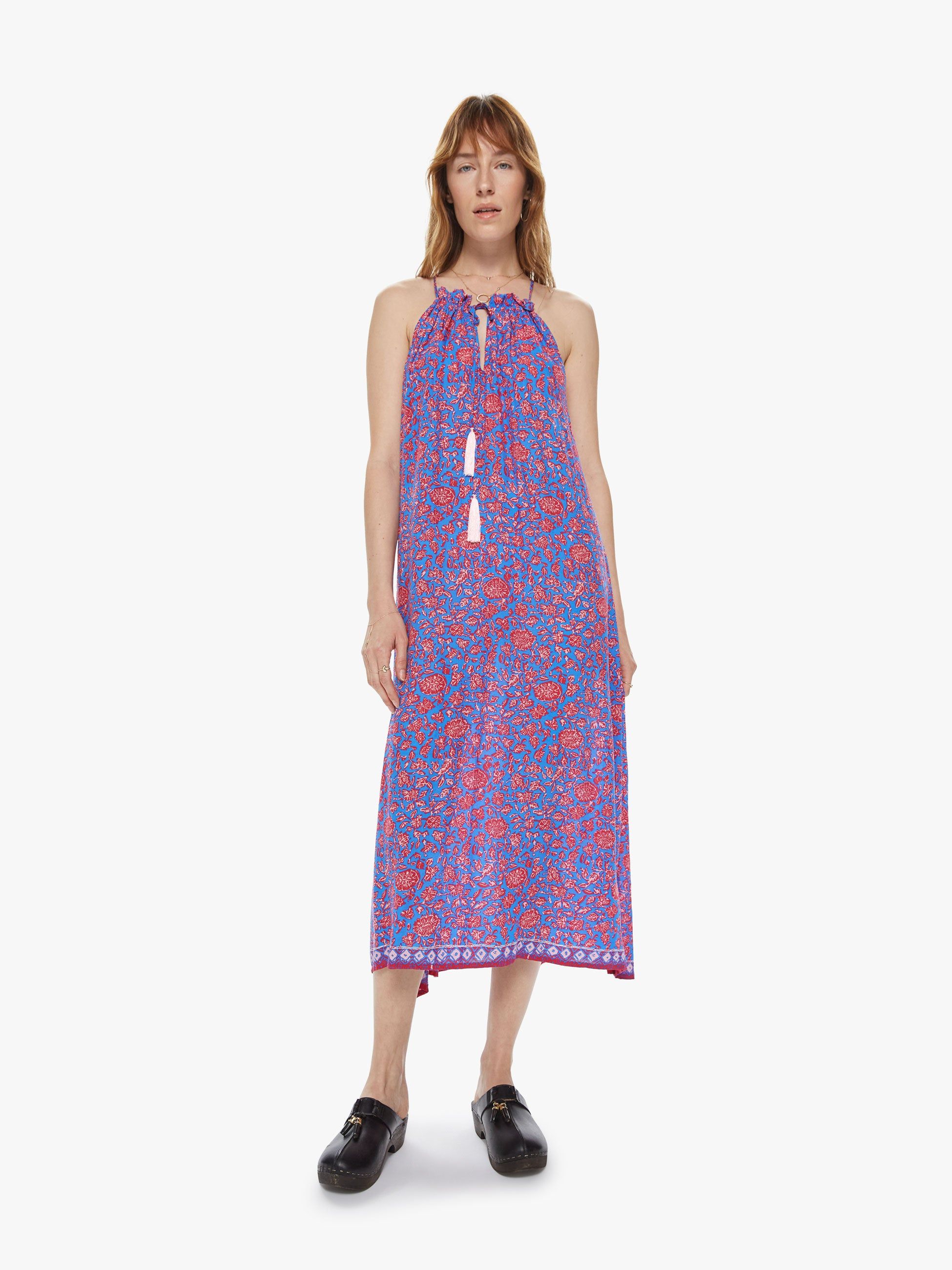 Natalie Martin Marlien Maxi - Bloom Print Persian Blue sold by MOTHER product image thumbnail 2