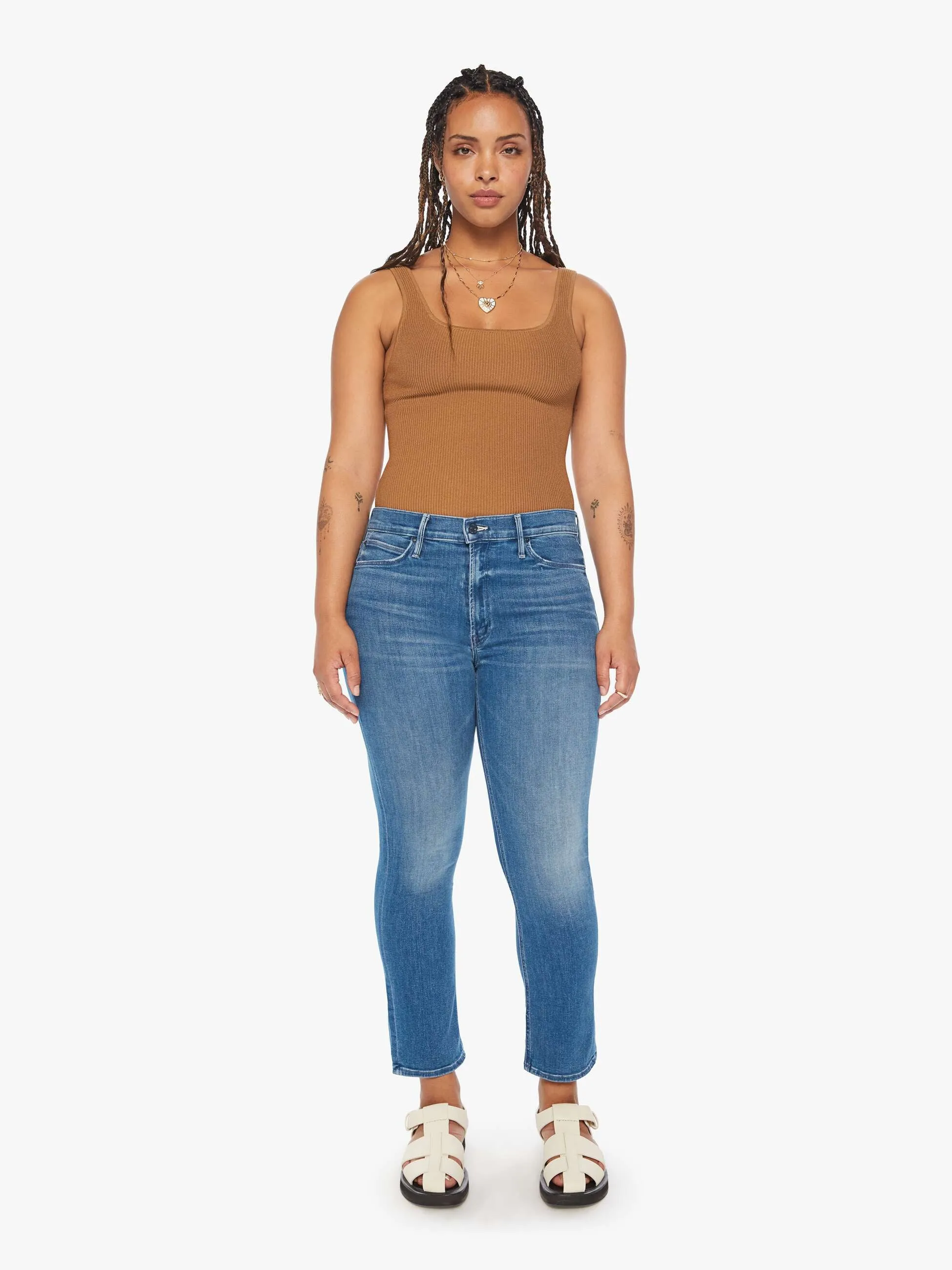 The Mid Rise Dazzler Ankle - Wish On A Star sold by MOTHER product image thumbnail 5