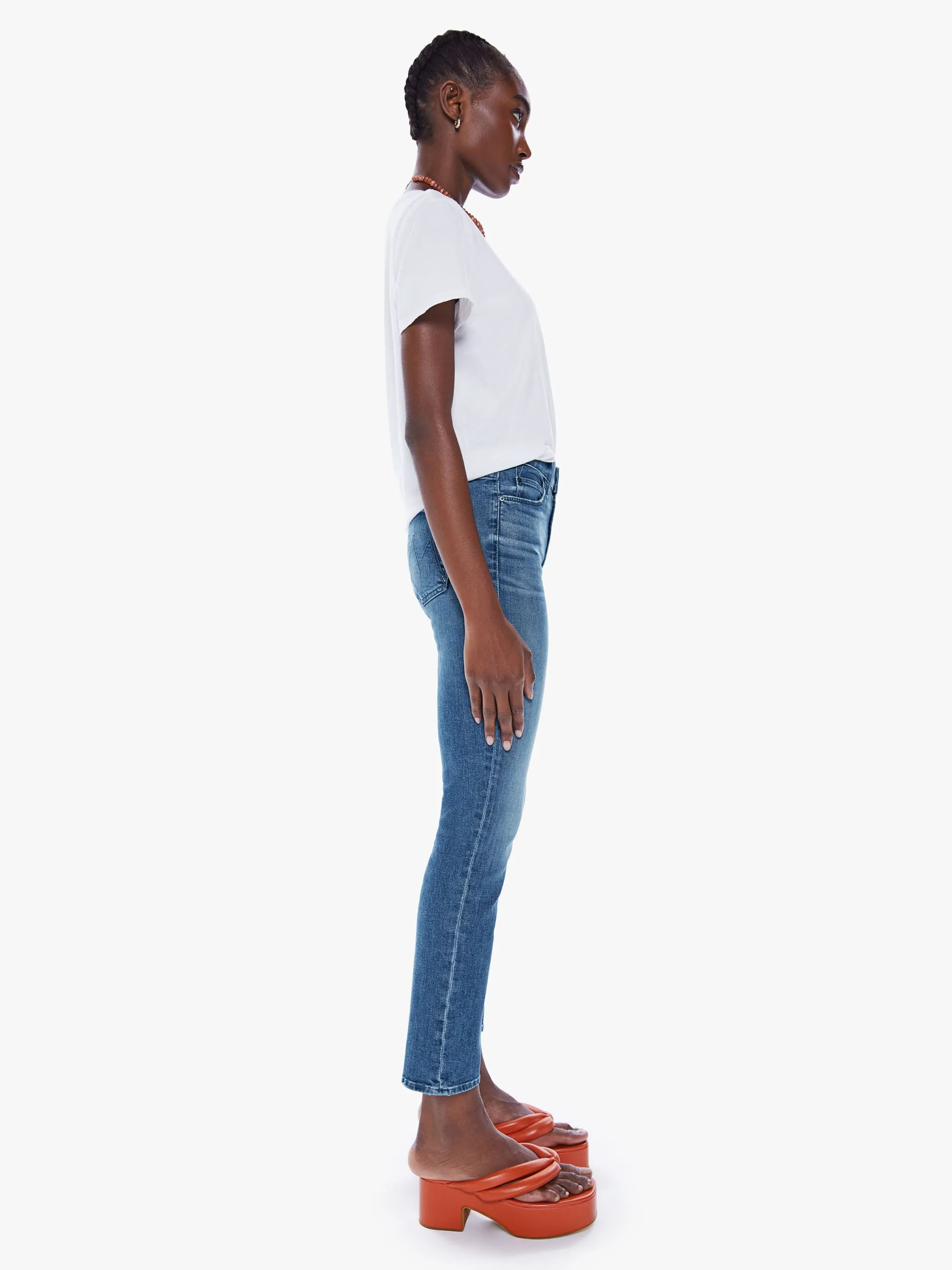 The Mid Rise Dazzler Ankle - Wish On A Star sold by MOTHER product image thumbnail 2