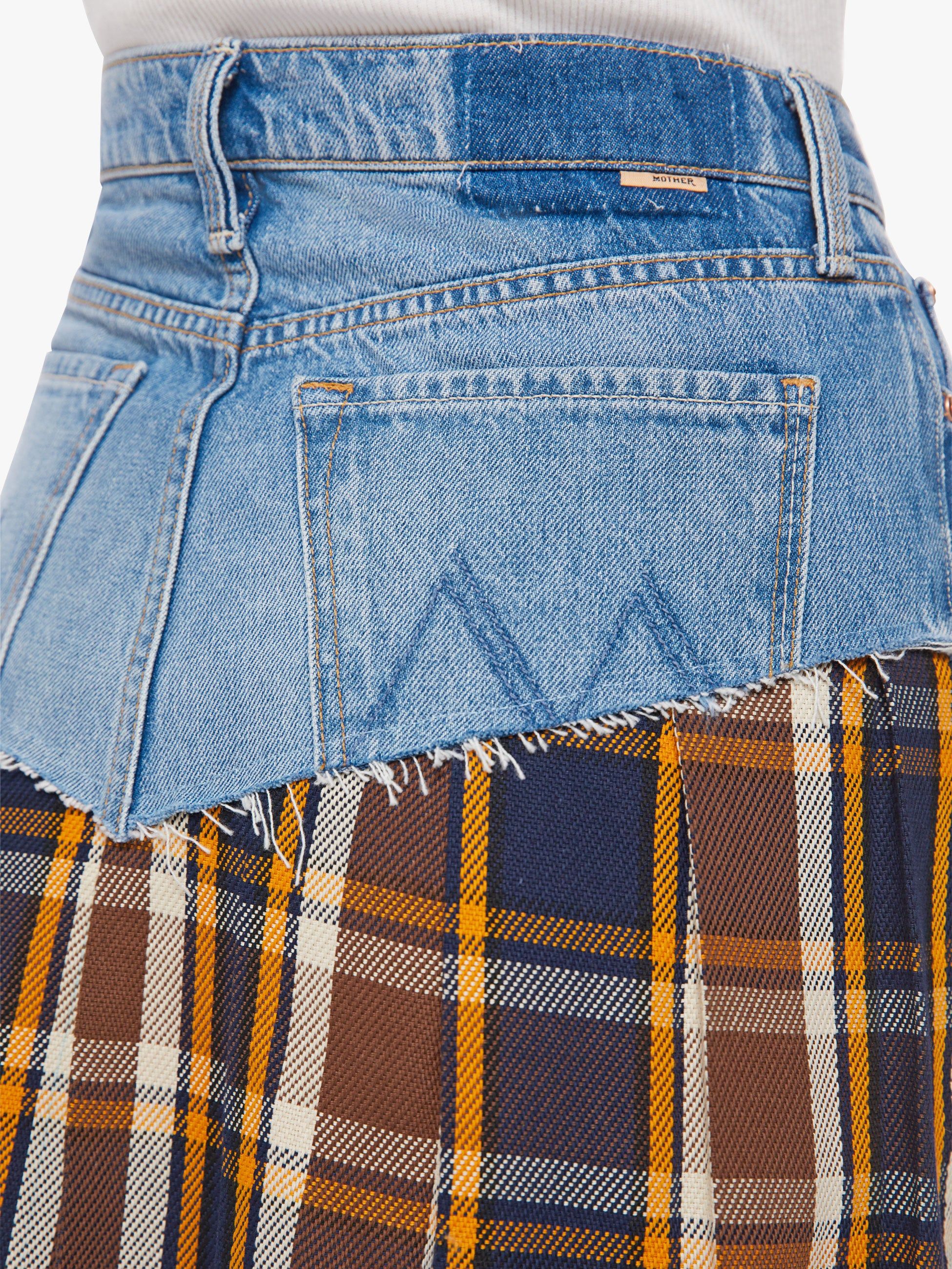 The Fluff And Fold Mini Skirt - A Punk & A Farmer Walk Into A Bar sold by MOTHER product image thumbnail 5
