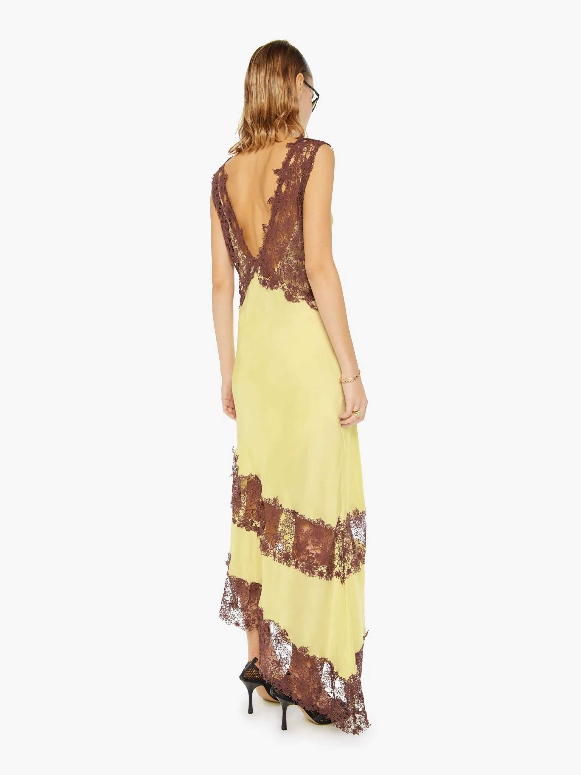 Maria Cher Lex Midi Dress - Yellow sold by MOTHER product image thumbnail 4