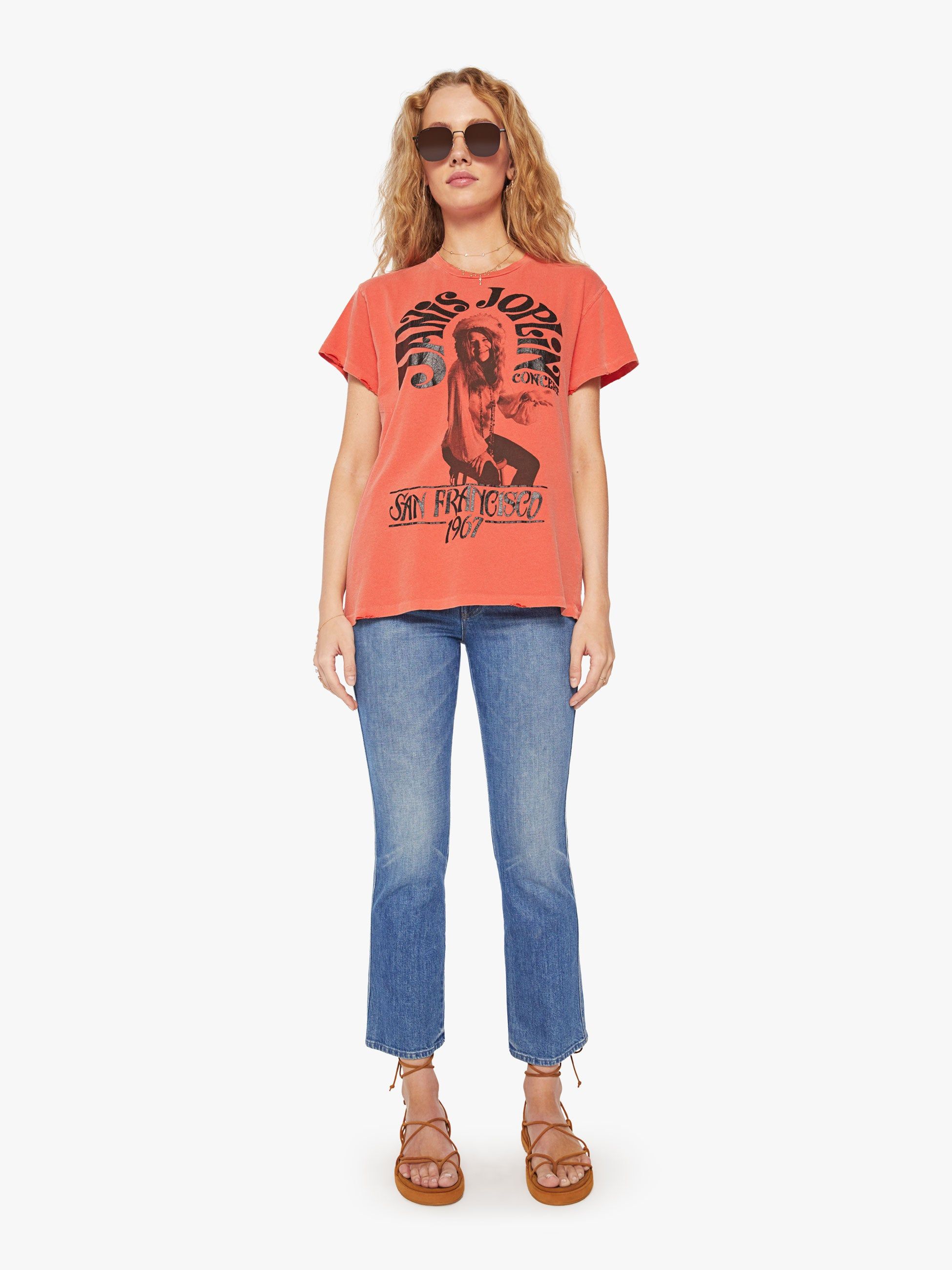 MadeWorn Janis Joplin Tee - Cherry sold by MOTHER product image thumbnail 4