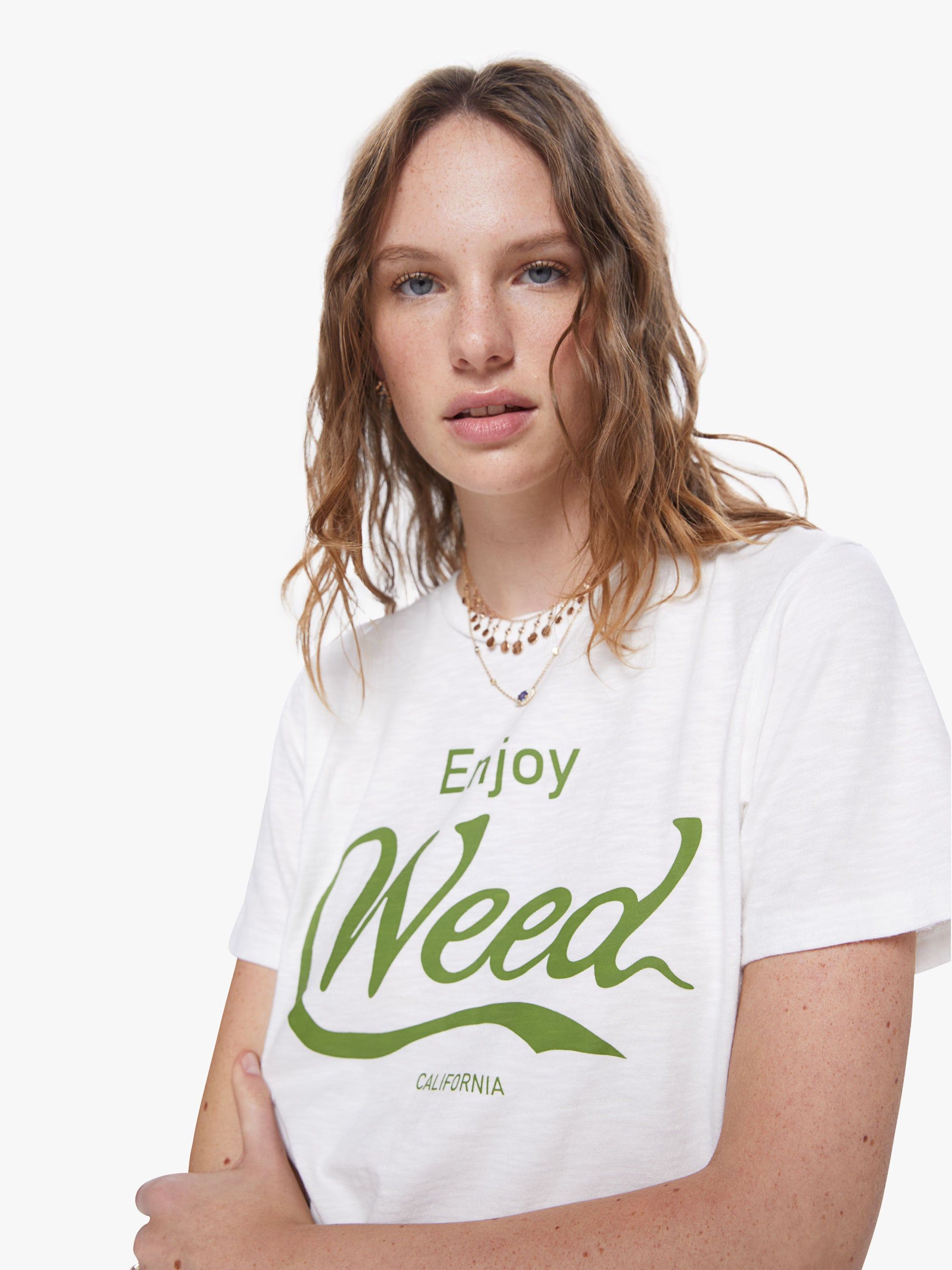 Velva Sheen Weed Tee - White sold by MOTHER product image thumbnail 5