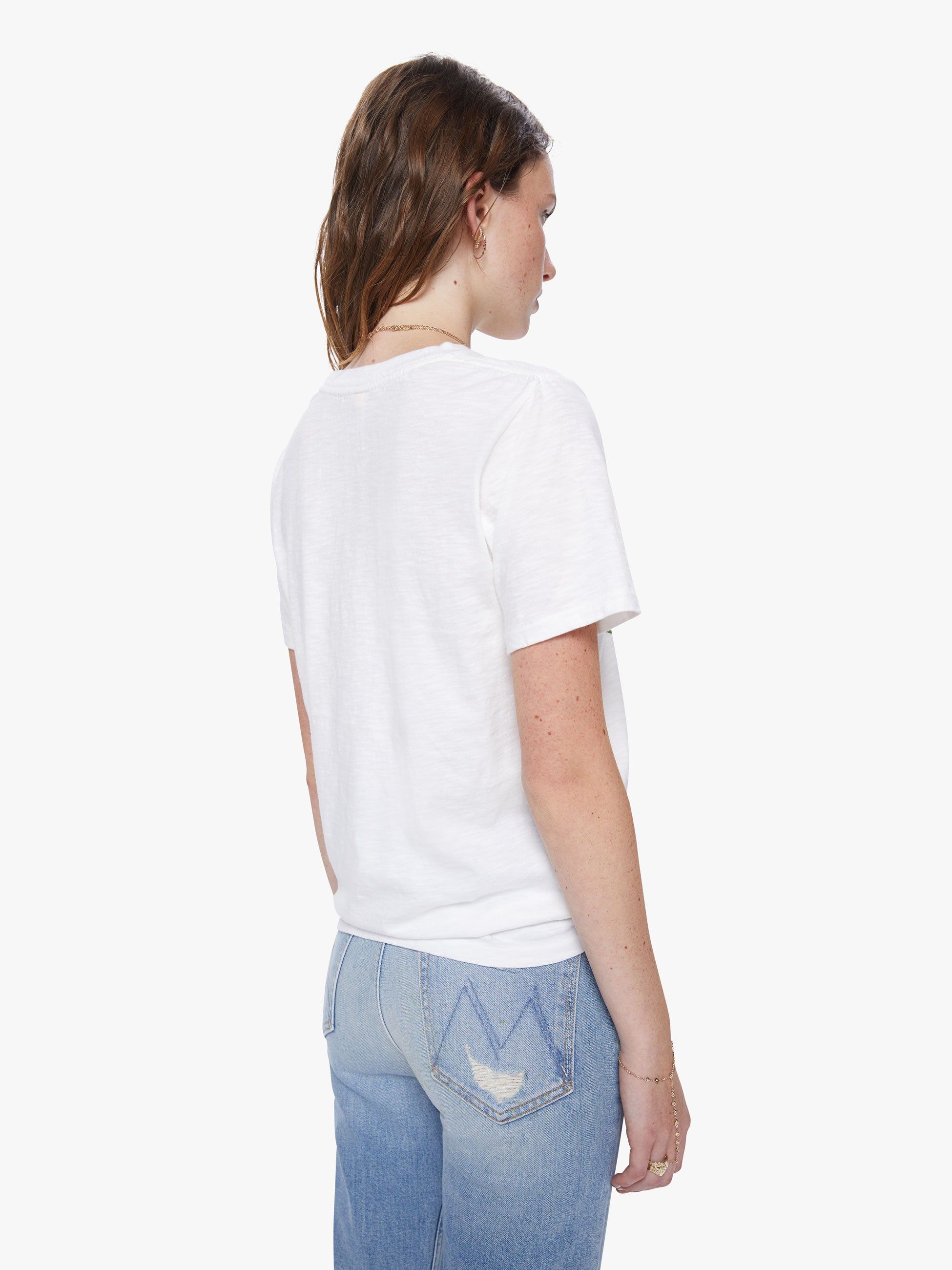 Velva Sheen Weed Tee - White sold by MOTHER product image thumbnail 3