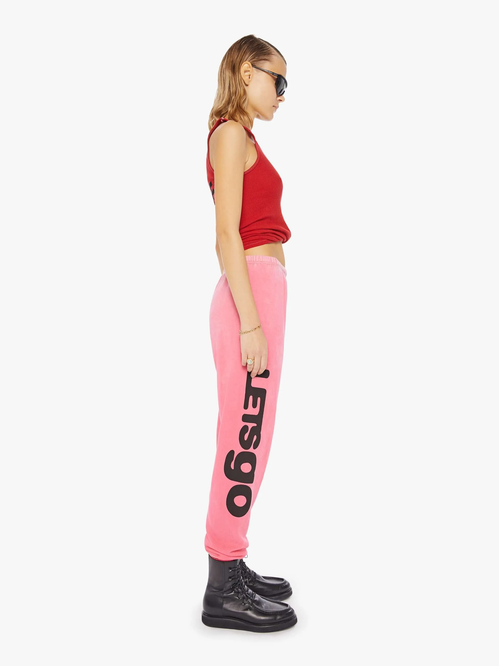 FREECITY LETSGO OG Superyumm Sweatpant - Pink Plant sold by MOTHER product image thumbnail 3