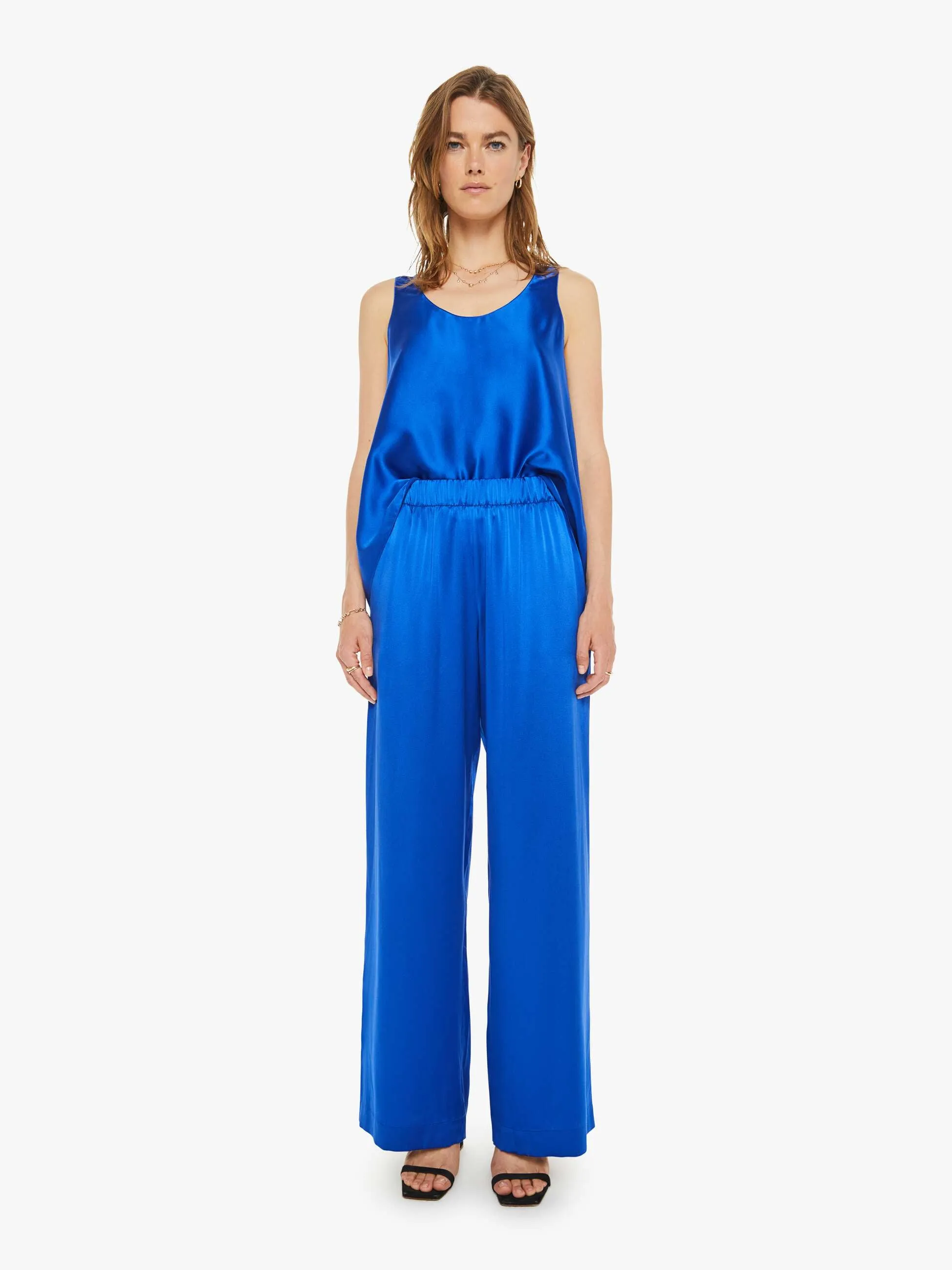 SABLYN Brynn High Rise Pull On Pant - Lapis sold by MOTHER