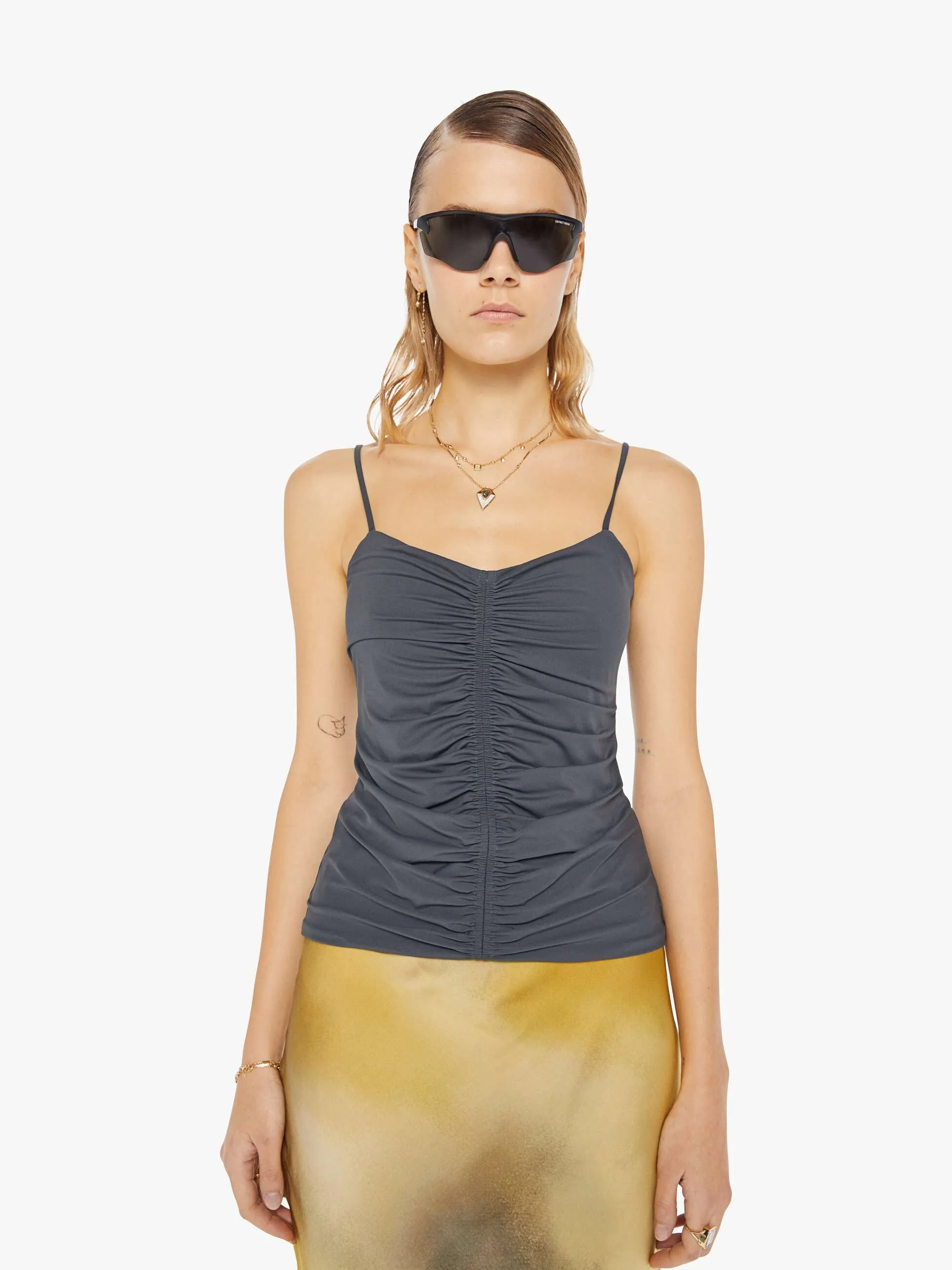 Maria Cher Aria Top - Charcoal sold by MOTHER product image thumbnail 2