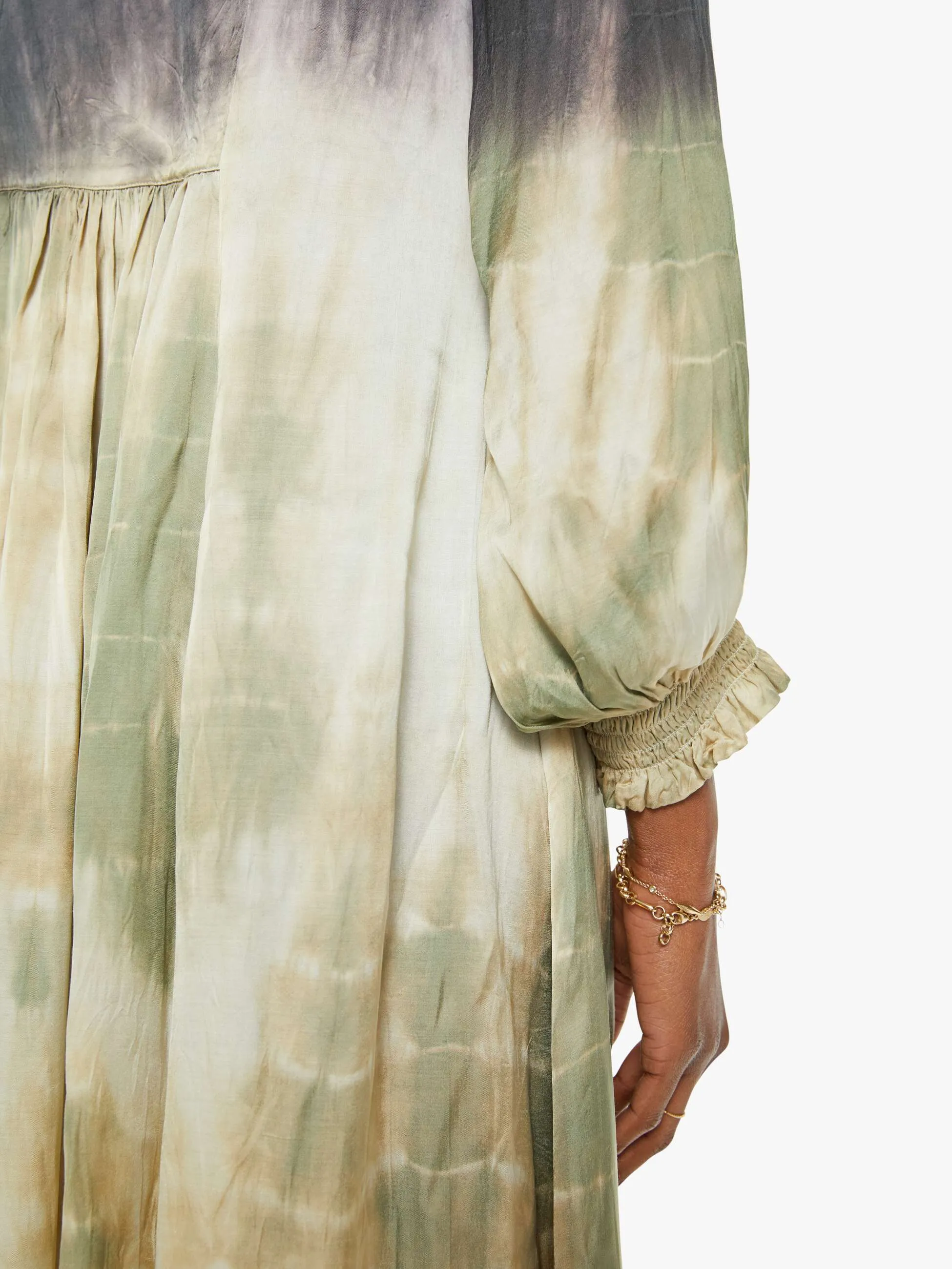 Maria Cher Vesta Maxi Dress - Neutral Ombre sold by MOTHER product image thumbnail 5