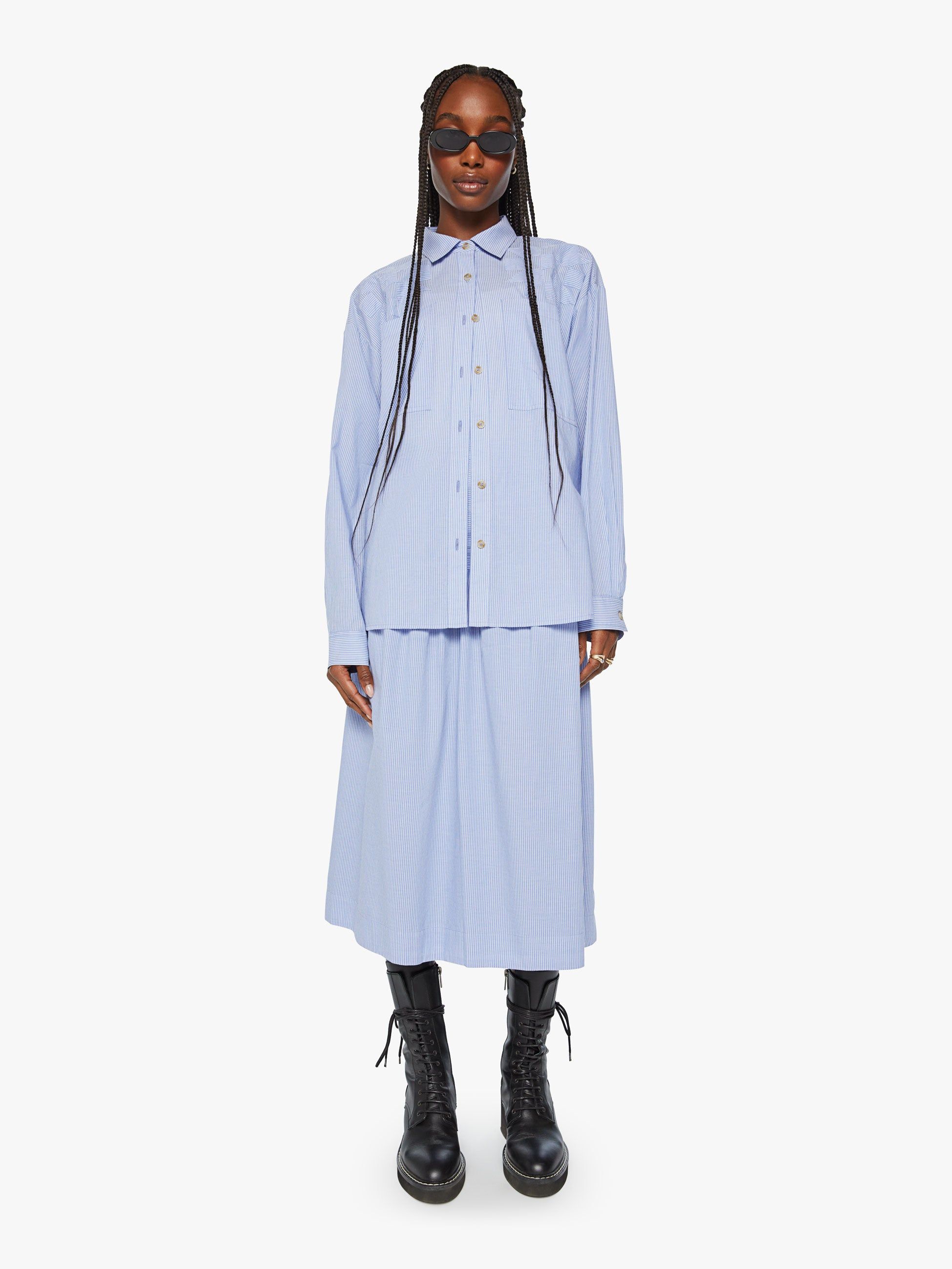 The Roomie Pocket Button Down - Chalet Stripe sold by MOTHER product image thumbnail 5