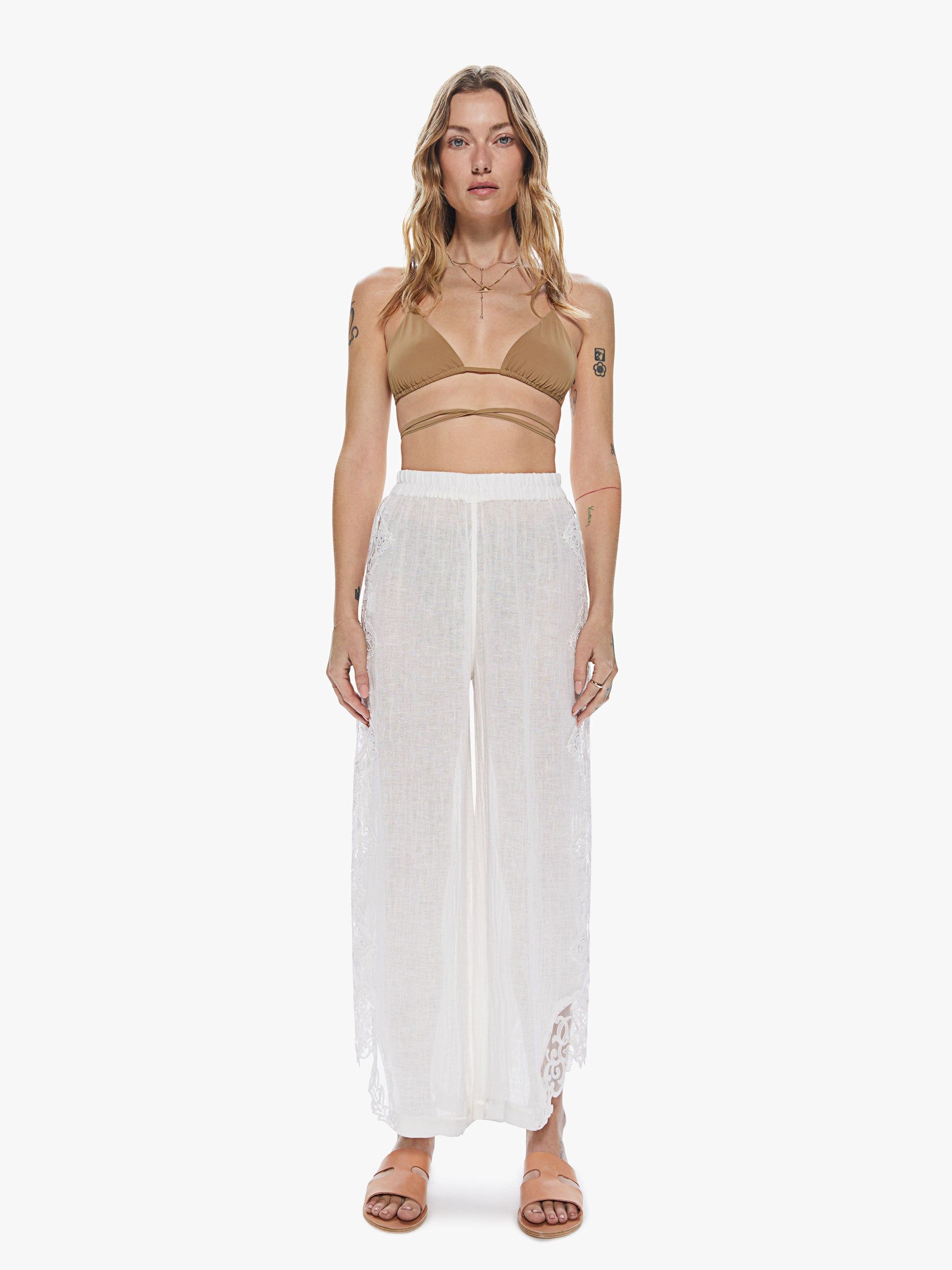 Maurizio Mykonos Linen Pants - White sold by MOTHER