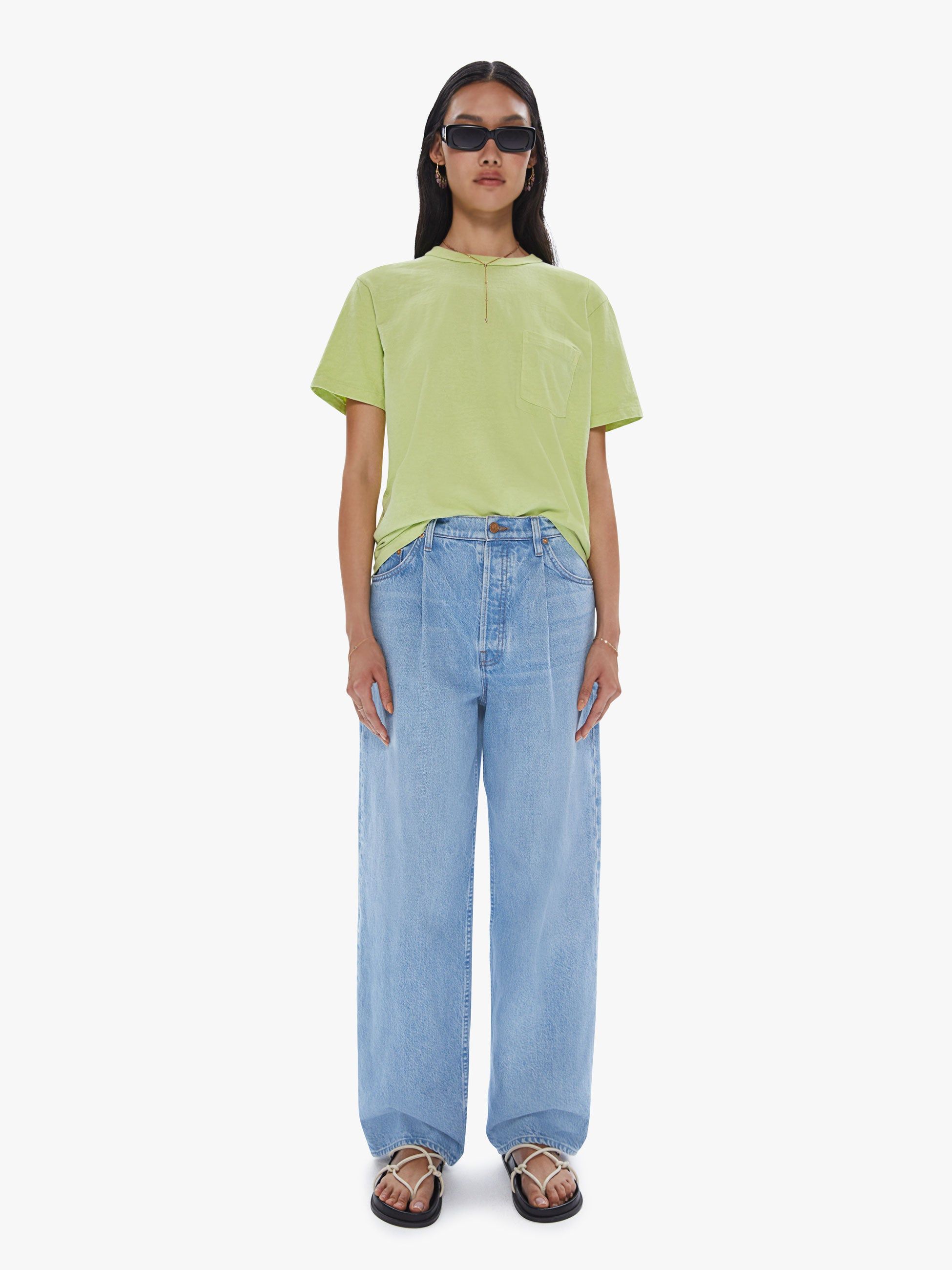 Velva Sheen S/S Crew Neck Tee - Lime sold by MOTHER product image thumbnail 5