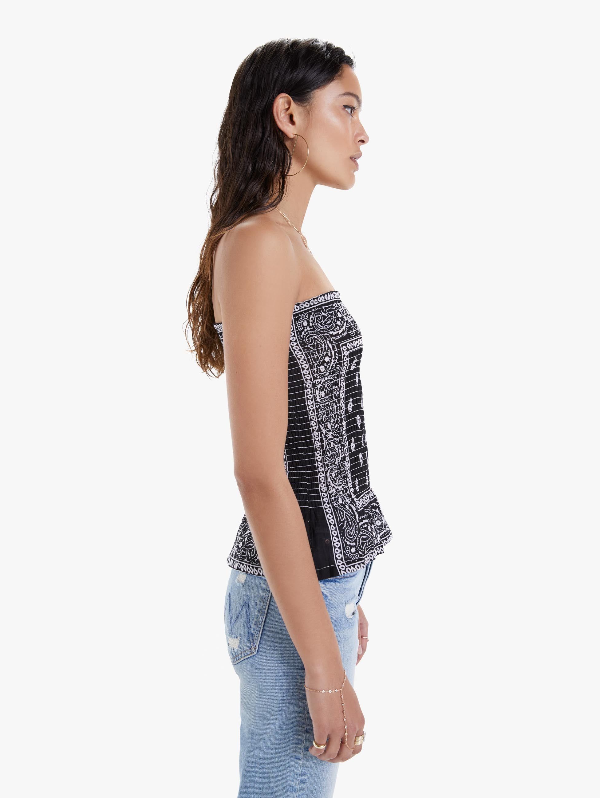 Arizona Love Bandana Tube Top - Black sold by MOTHER product image thumbnail 2