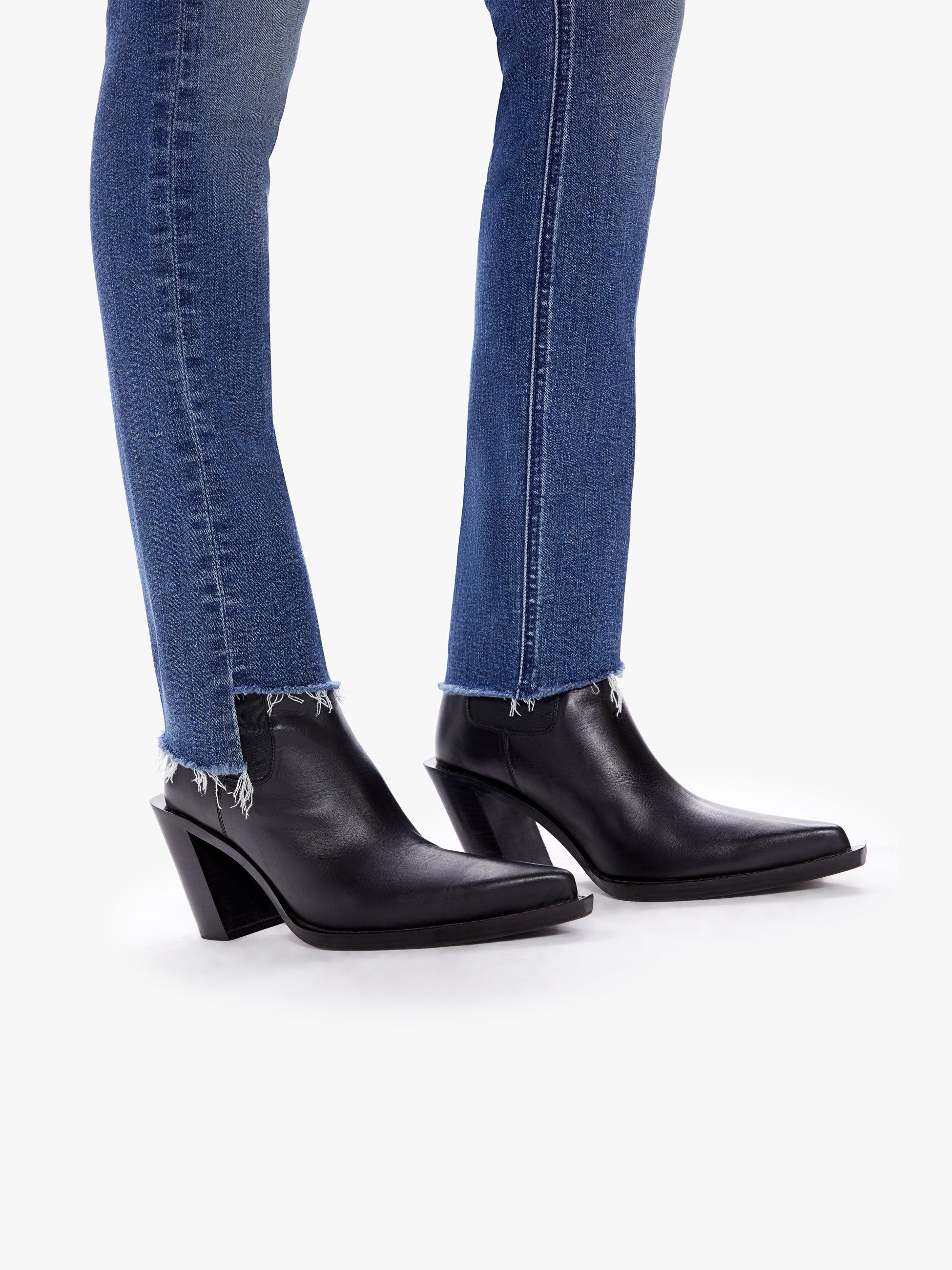 The Mid Rise Dazzler Ankle Step Fray - Mix Tape sold by MOTHER product image thumbnail 5