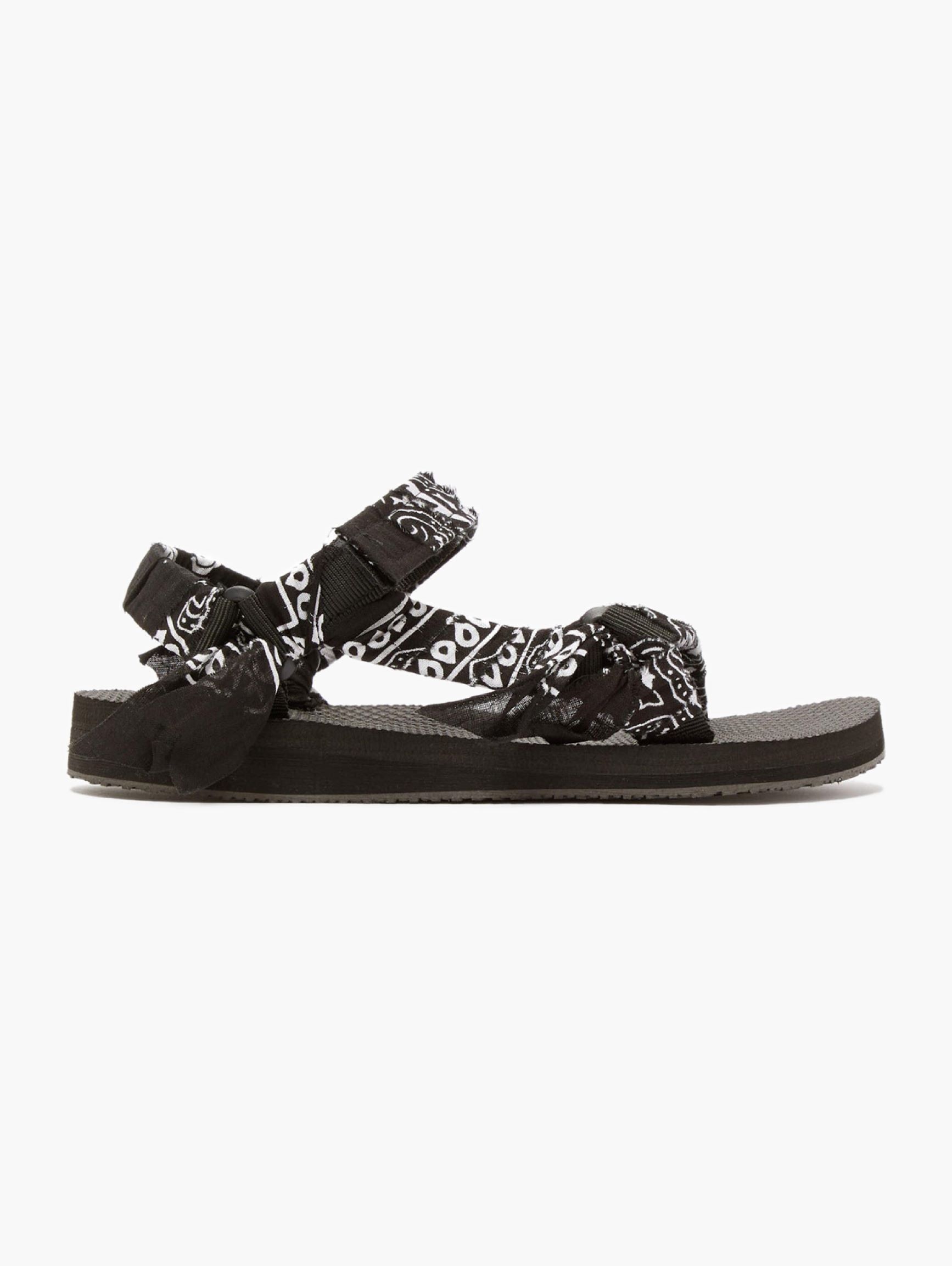 Arizona Love Trekky Sandal- Black Bandana sold by MOTHER