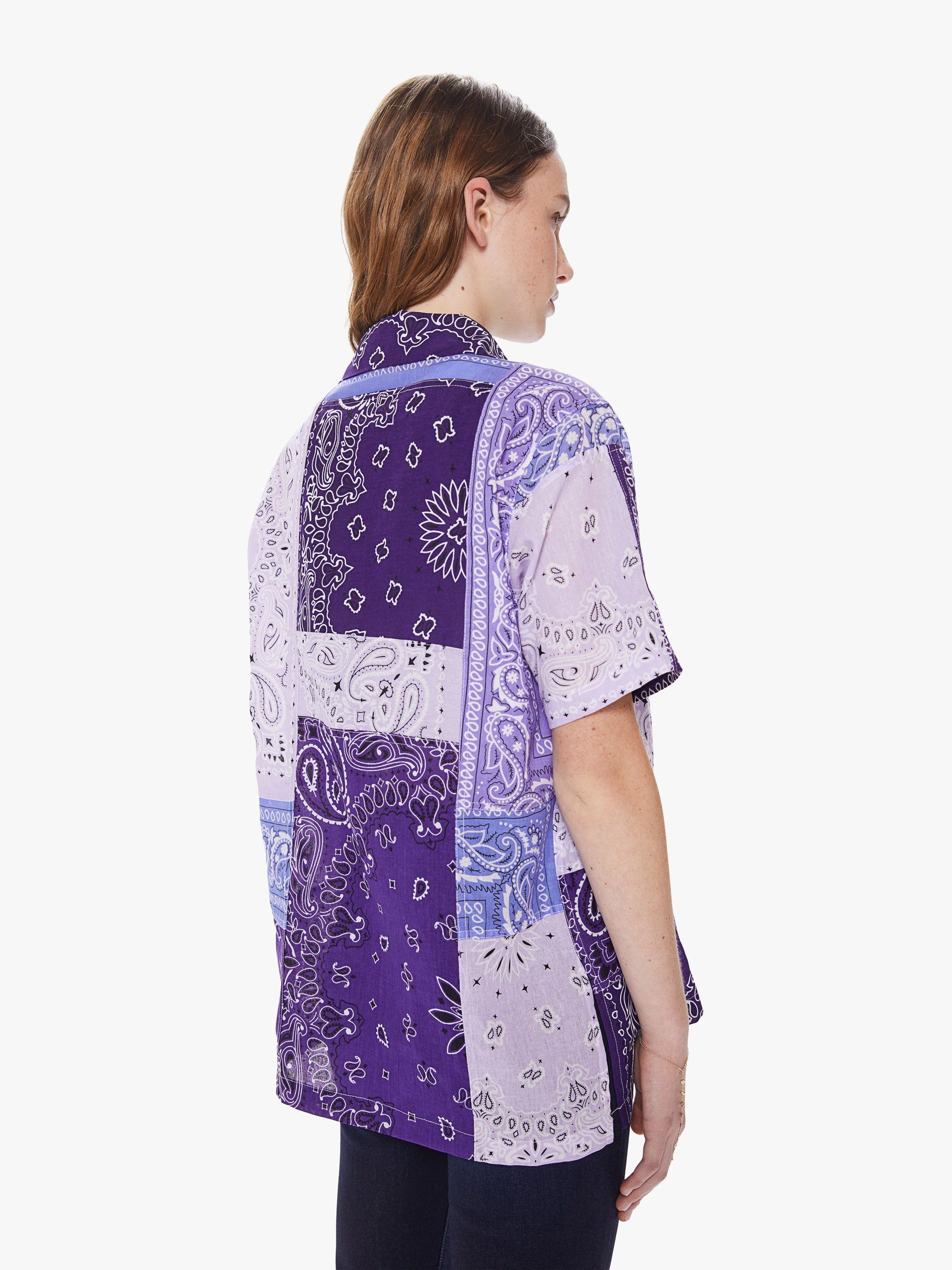 Arizona Love Bowling Shirt - Bandana Violet sold by MOTHER product image thumbnail 4