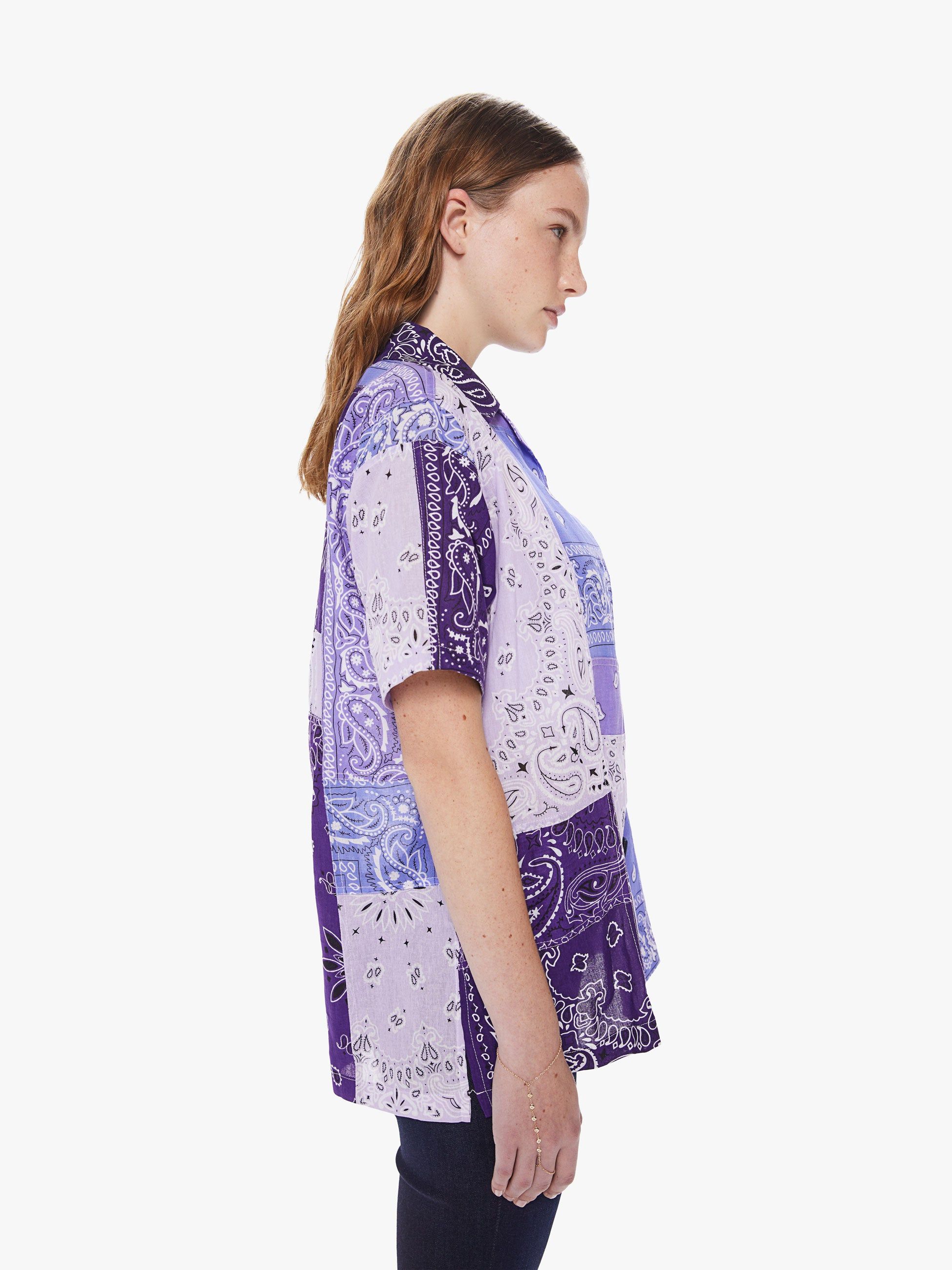 Arizona Love Bowling Shirt - Bandana Violet sold by MOTHER product image thumbnail 3