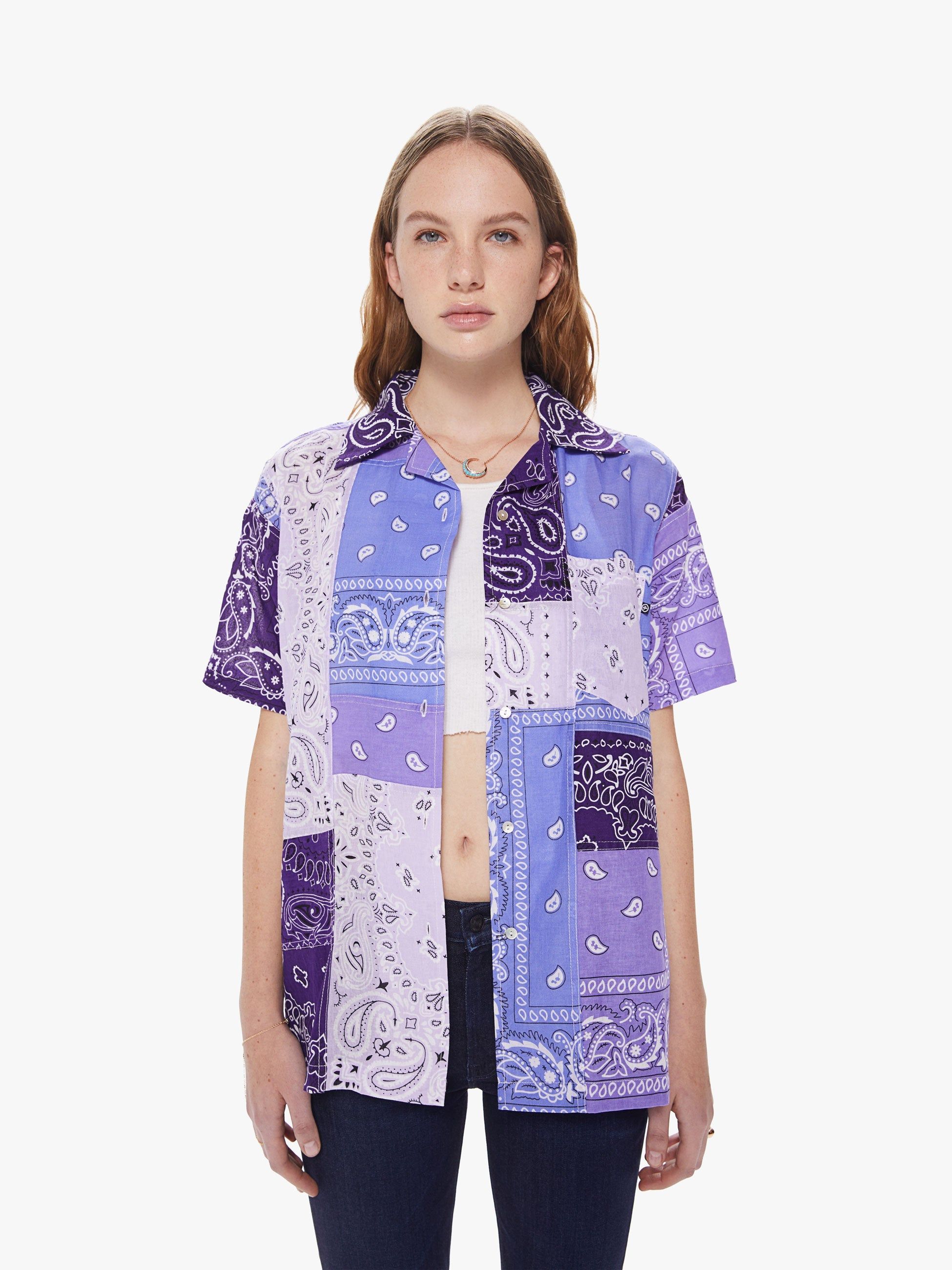 Arizona Love Bowling Shirt - Bandana Violet sold by MOTHER product image thumbnail 2