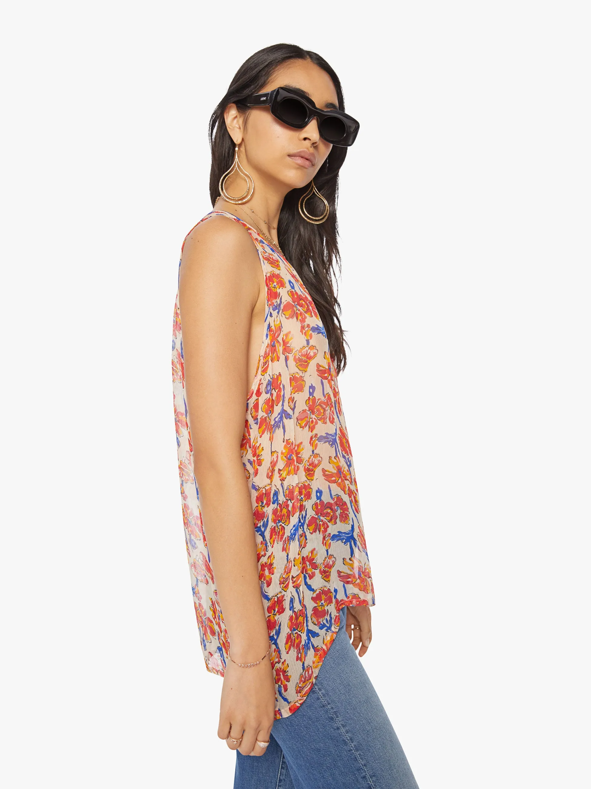 Natalie Martin Ariana Tank - Water Color Clementine sold by MOTHER product image thumbnail 3