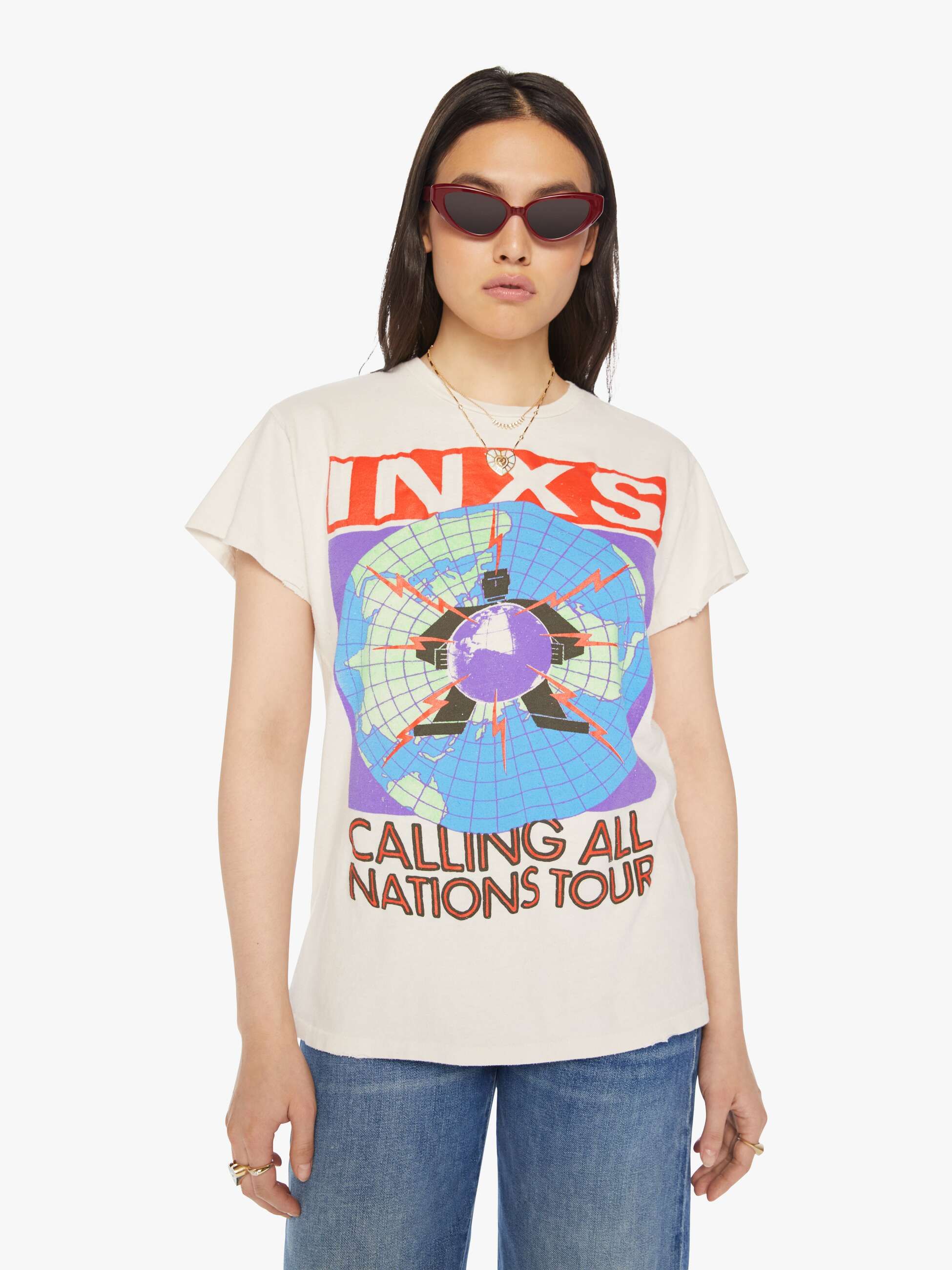 MadeWorn Inxs Tee - Vintage White sold by MOTHER product image thumbnail 2
