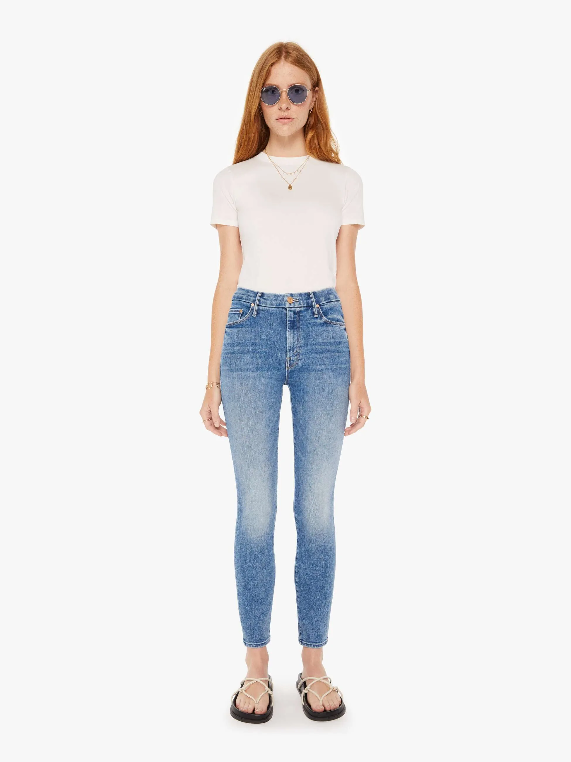 High Waisted Looker Ankle - On The Road sold by MOTHER product image thumbnail 2