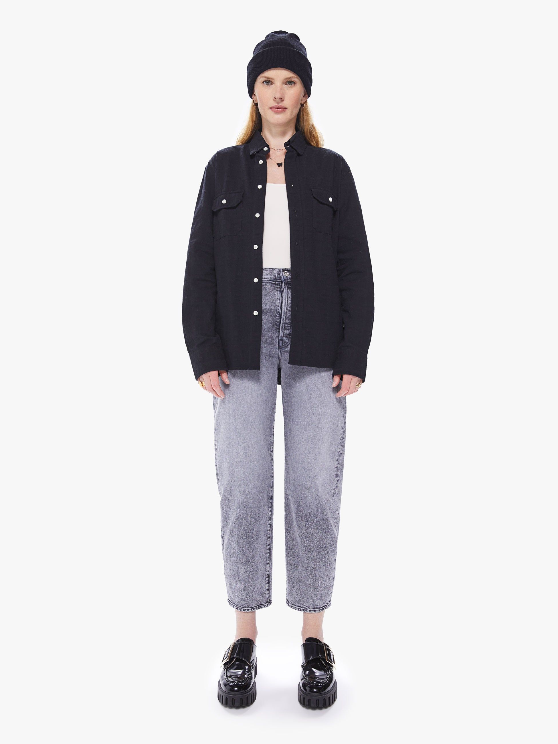 La Paz Pacheco Shirt - Black sold by MOTHER product image thumbnail 4