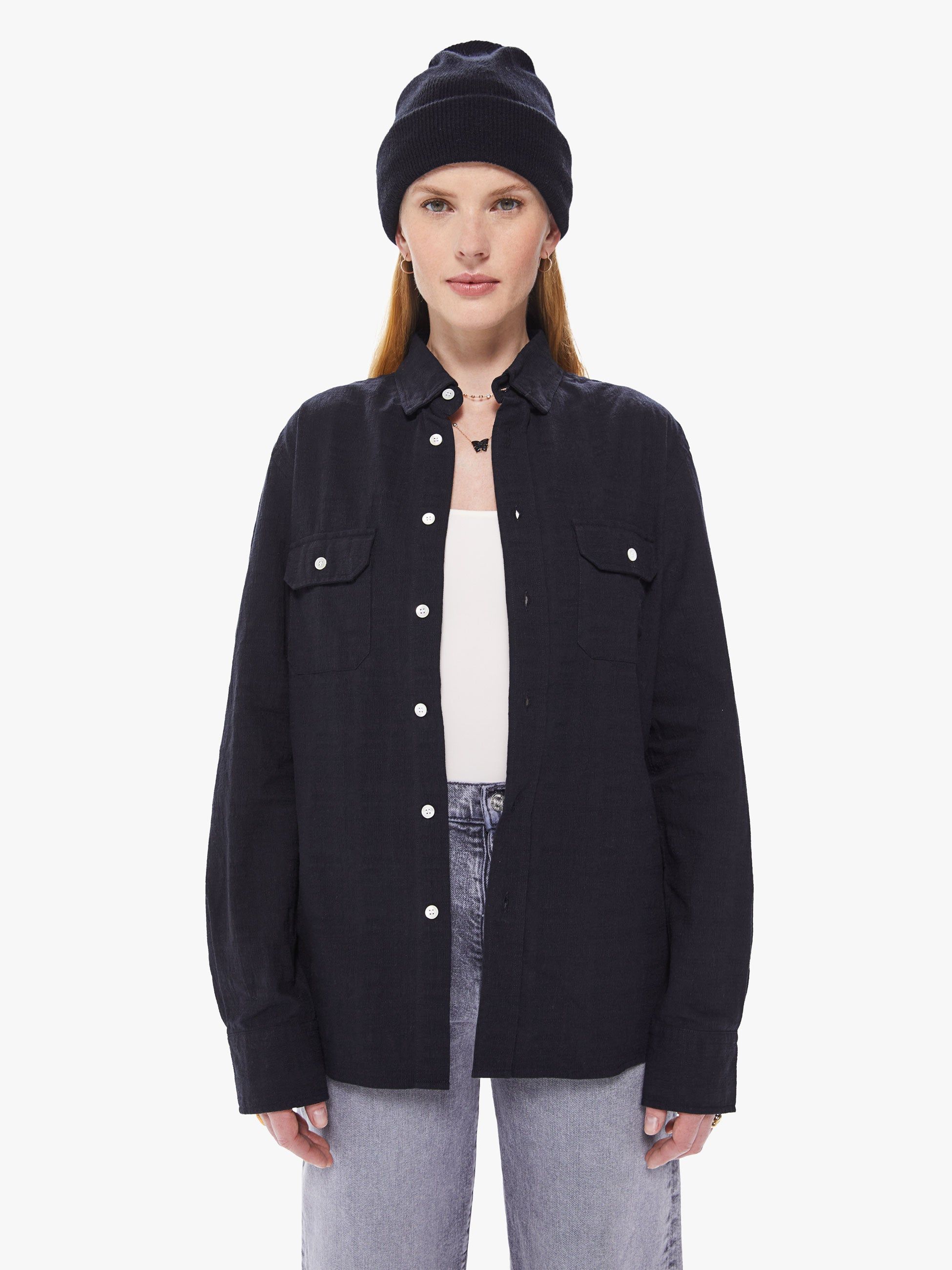 La Paz Pacheco Shirt - Black sold by MOTHER