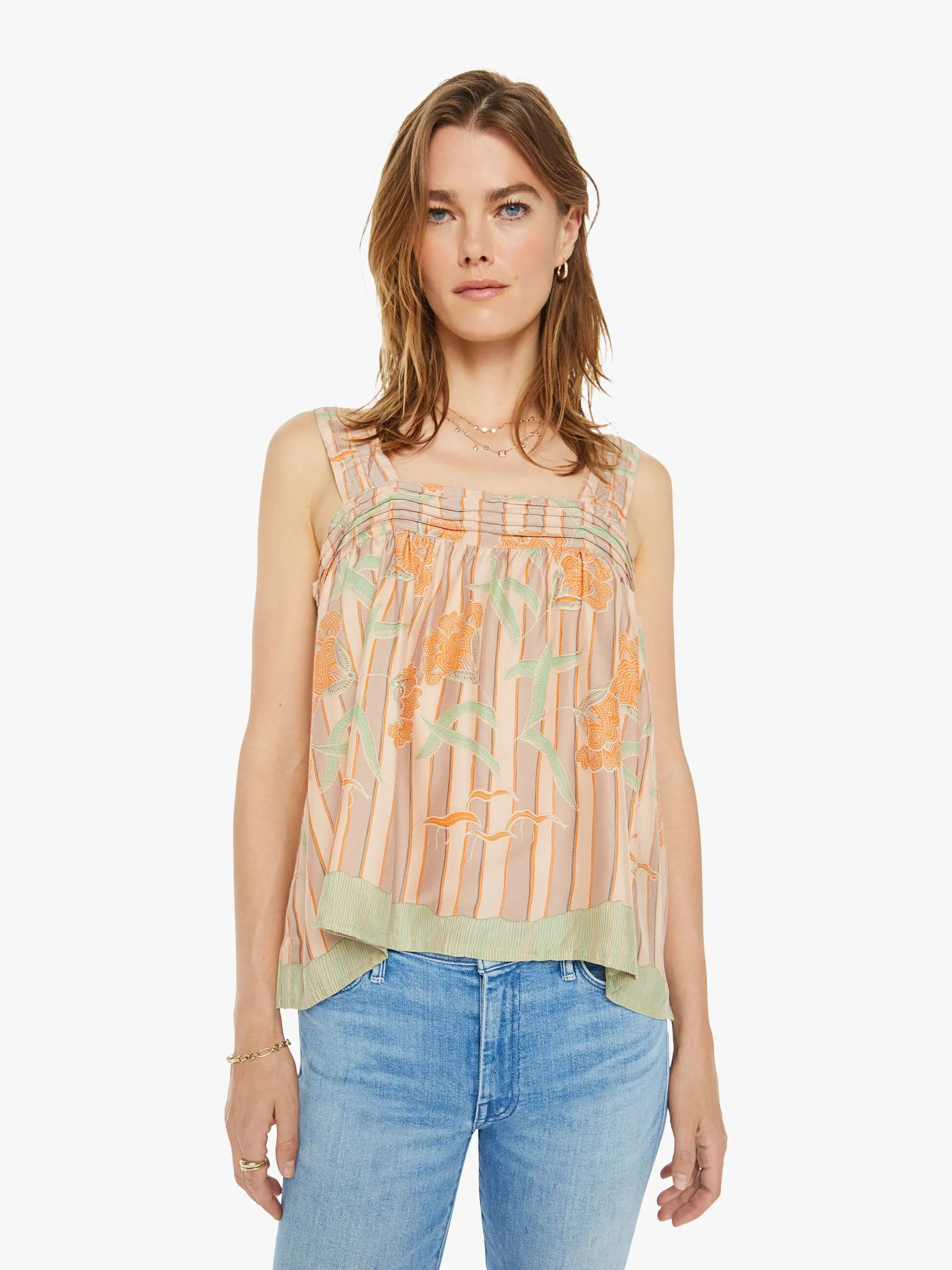 Natalie Martin Jasmine Top - Chamomile Apricot sold by MOTHER product image thumbnail 2