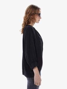 Natalie Martin Remy Top - Black Silk sold by MOTHER