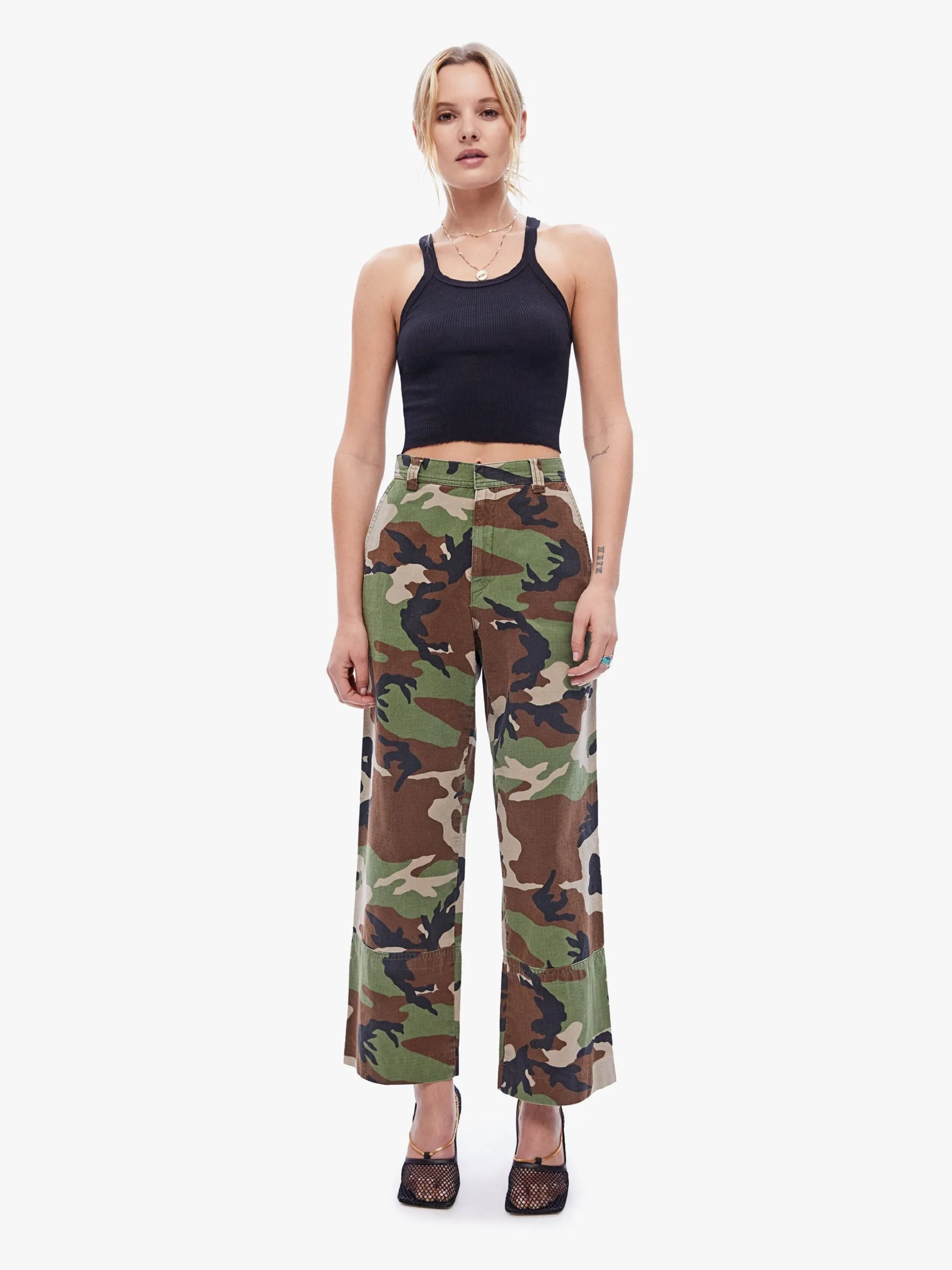 SPRWMN Slash Pocket Trouser - Camouflage sold by MOTHER