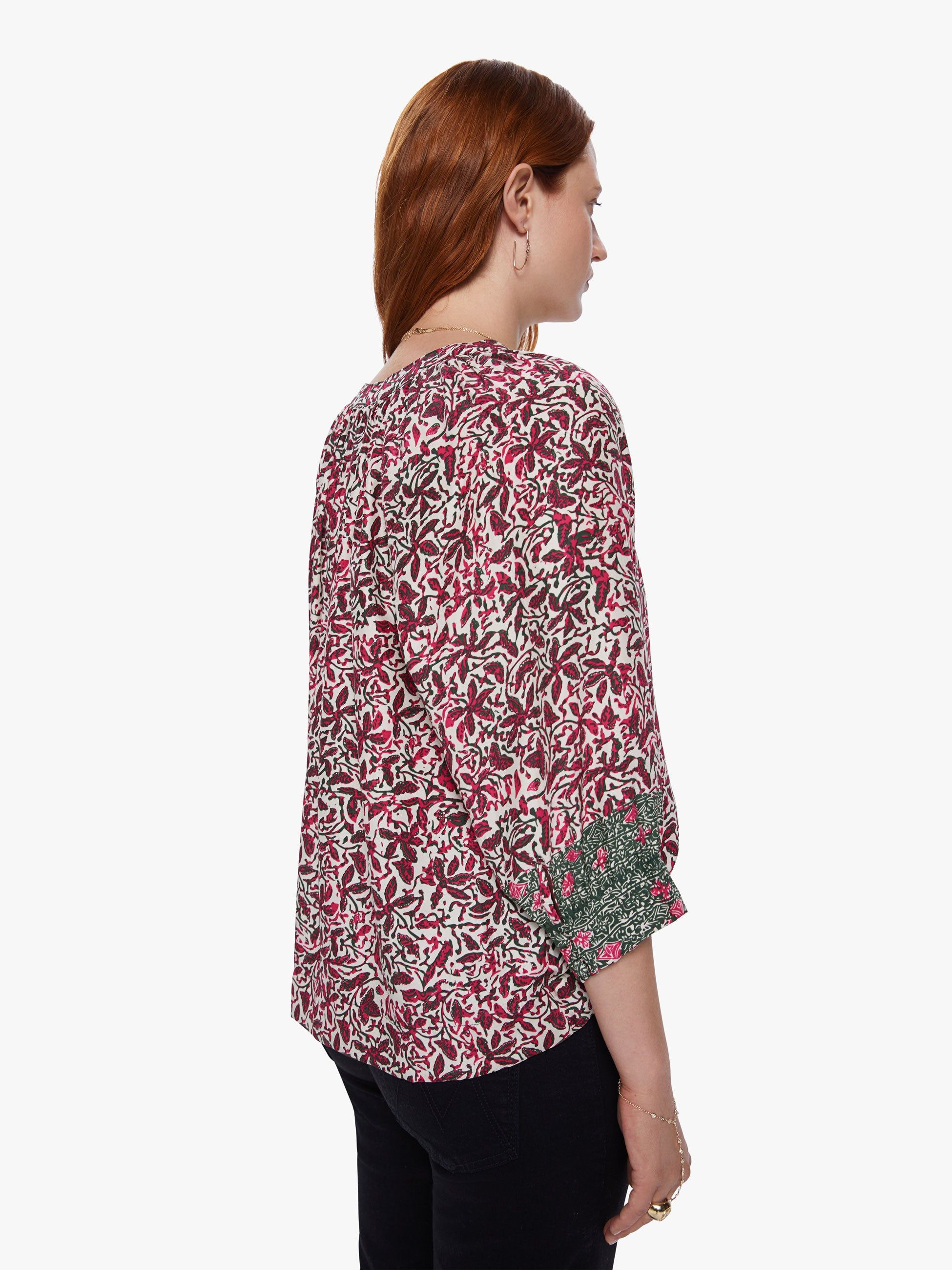Natalie Martin Remy Top - Gloriosa Print Watermelon sold by MOTHER product image thumbnail 4