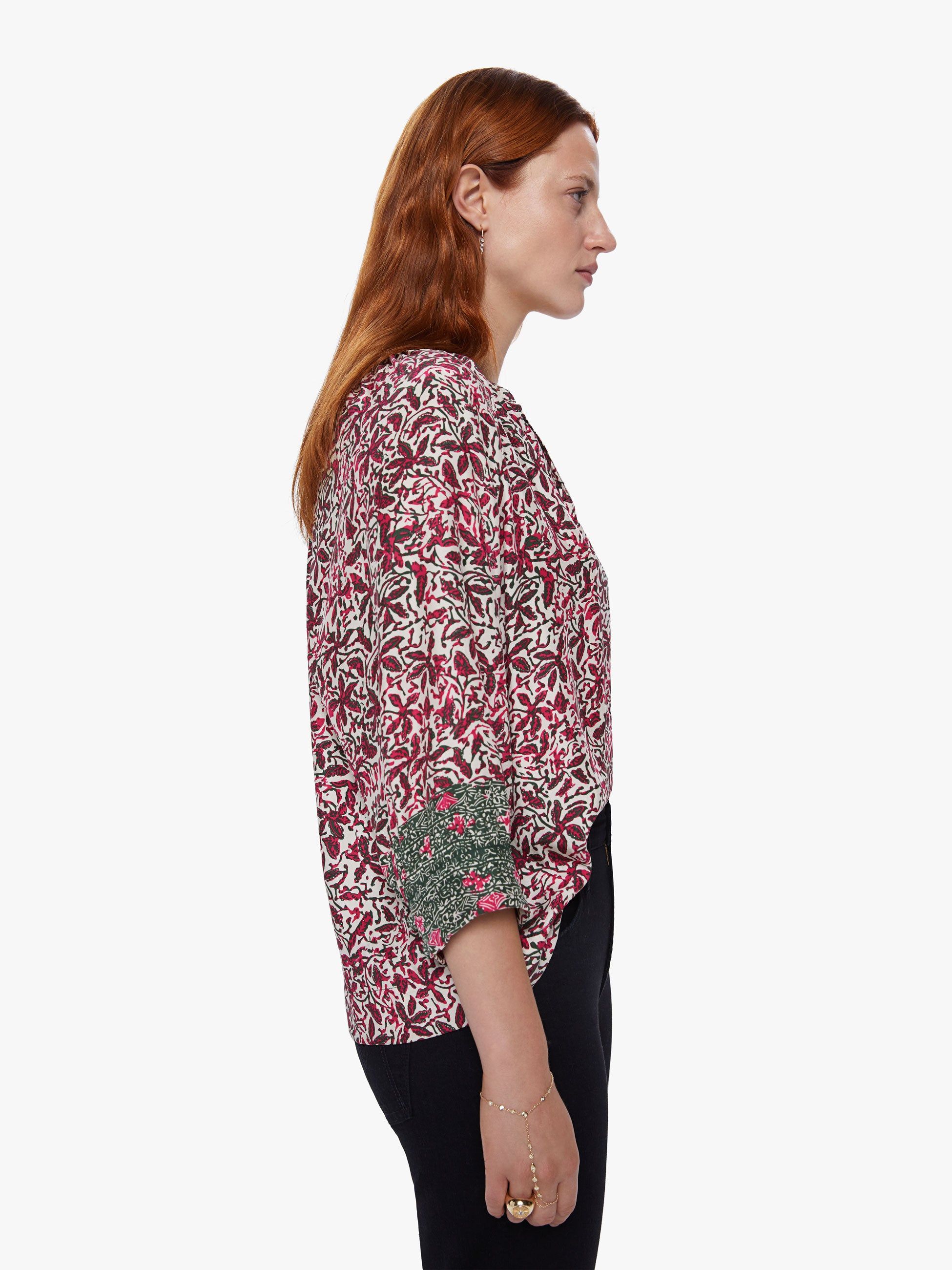 Natalie Martin Remy Top - Gloriosa Print Watermelon sold by MOTHER product image thumbnail 3