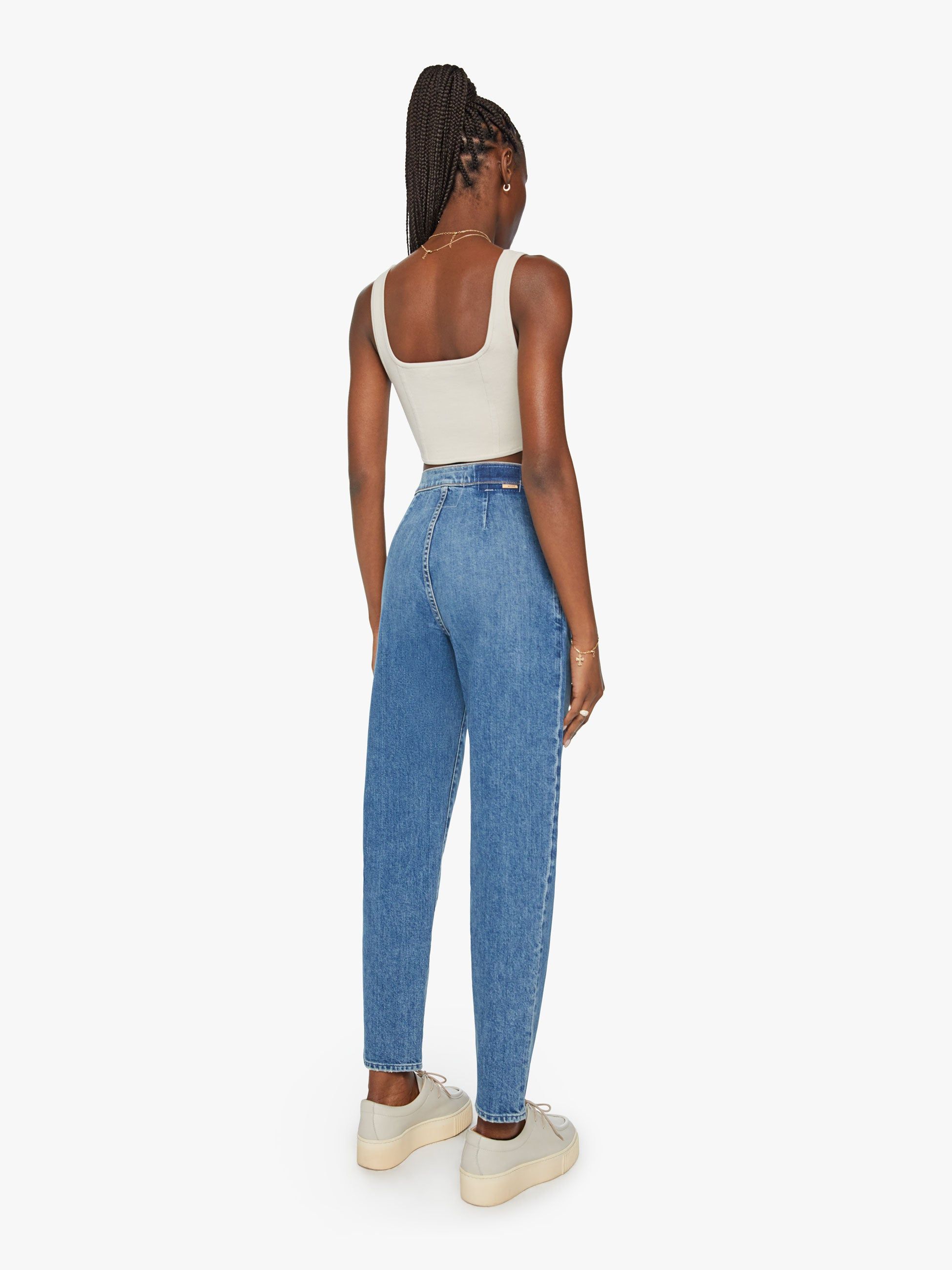 High Waisted Pleated Popular Prep Hover - Horsin' Around sold by MOTHER product image thumbnail 4