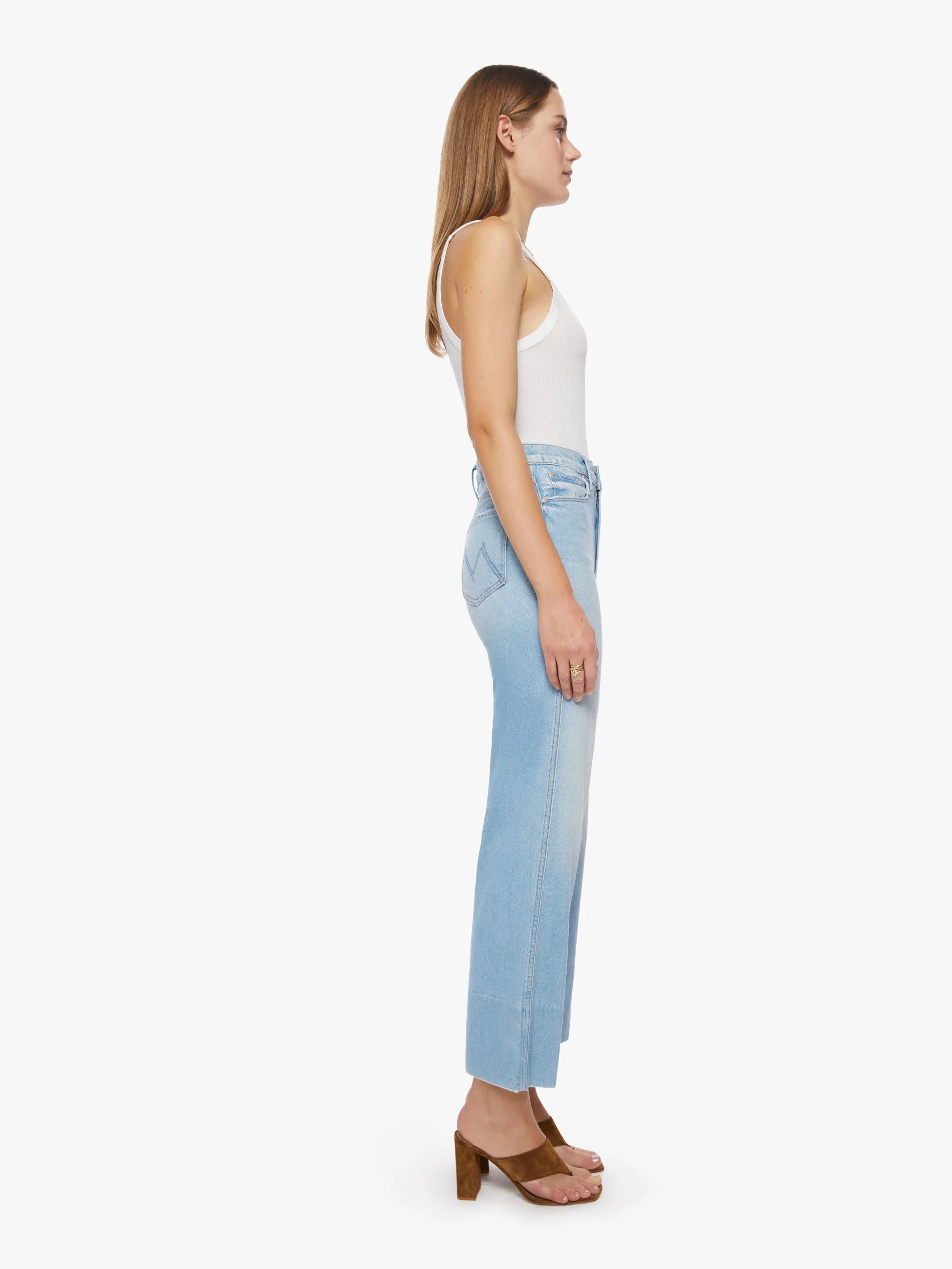 The Maven Wide Hem Hover - Unripped sold by MOTHER product image thumbnail 2