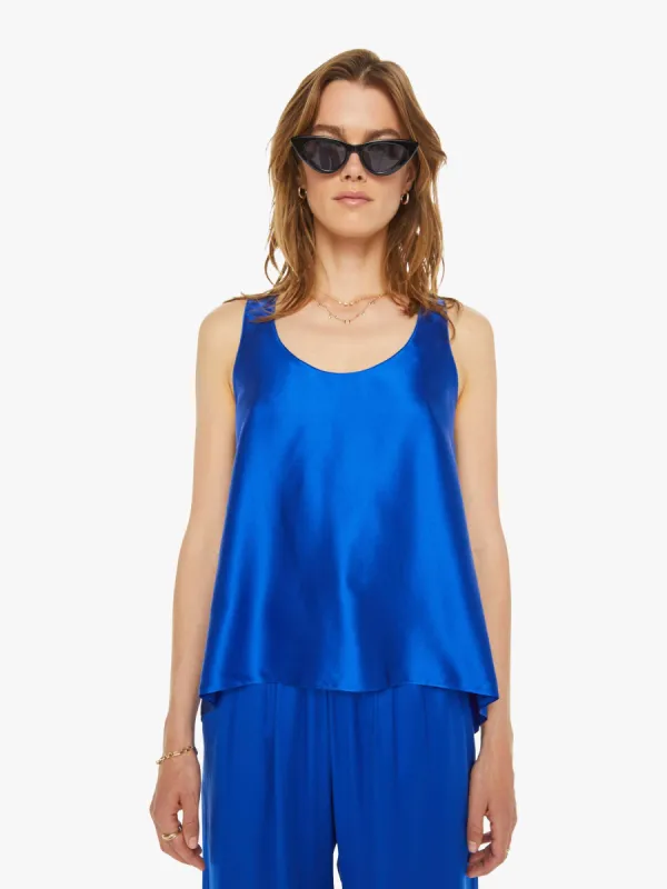 SABLYN Lou One-Piece Scoop Neck Tank - Lapis made by Sablyn