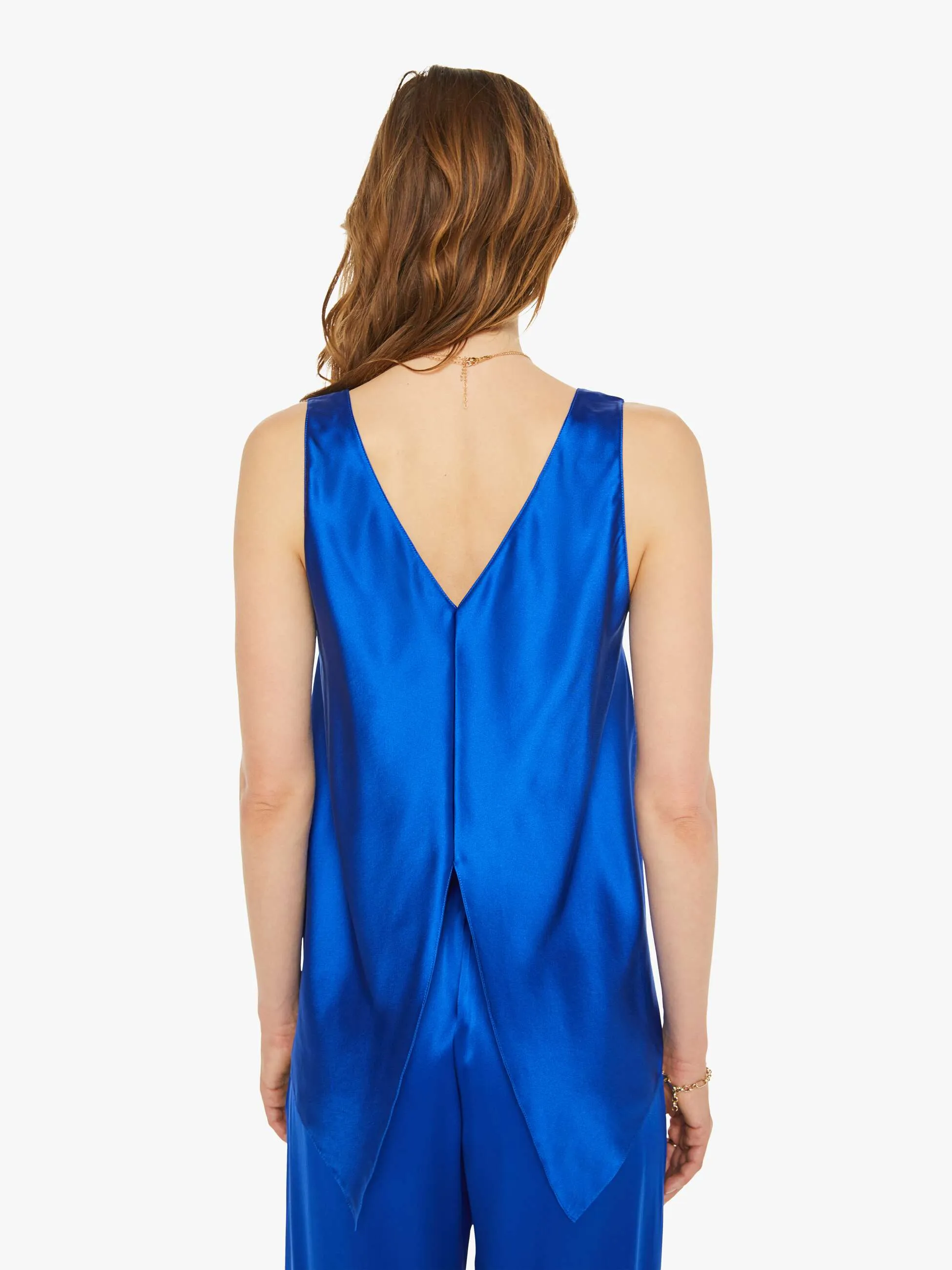 SABLYN Lou One-Piece Scoop Neck Tank - Lapis sold by MOTHER product image thumbnail 4