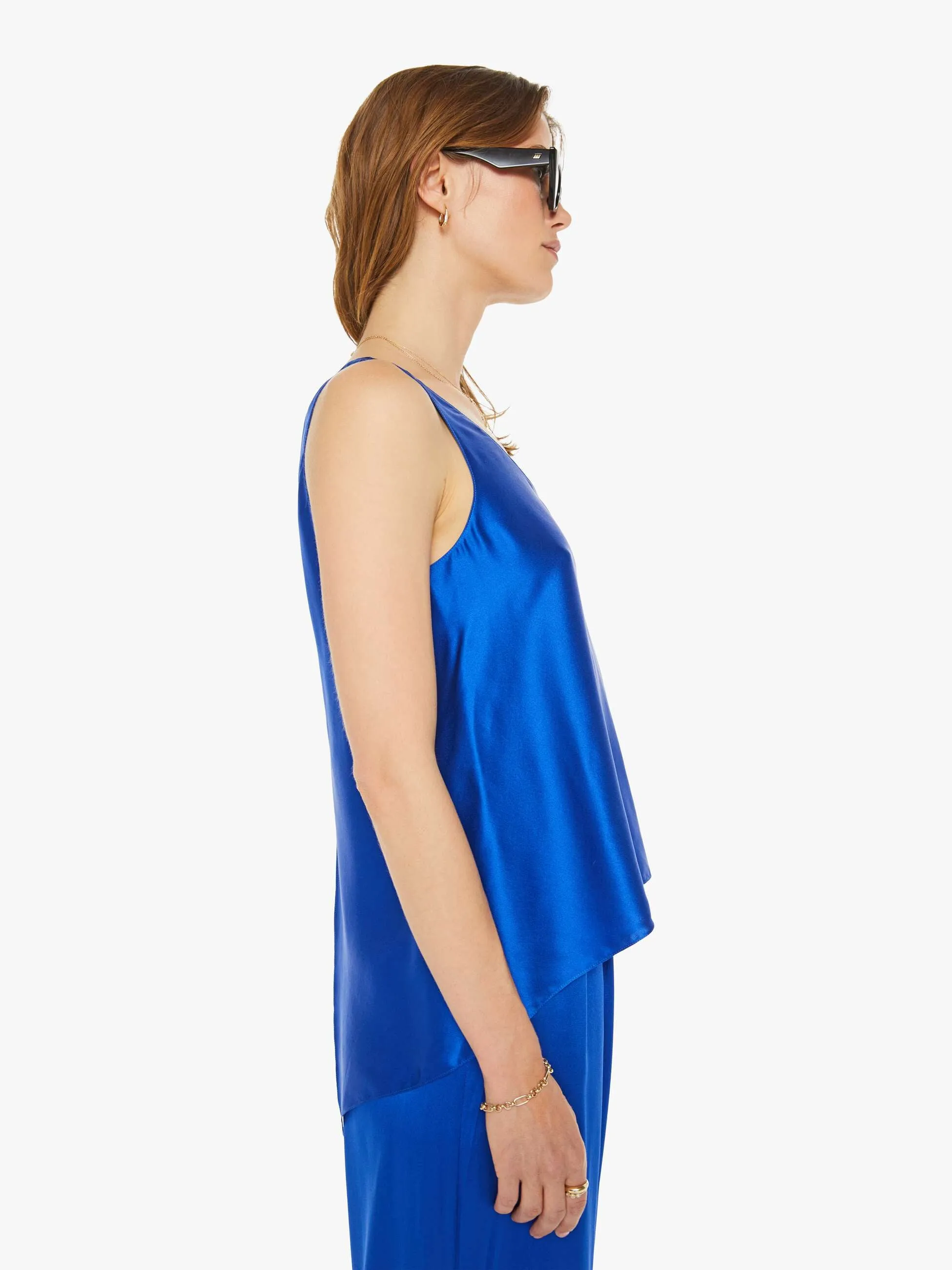 SABLYN Lou One-Piece Scoop Neck Tank - Lapis sold by MOTHER product image thumbnail 3
