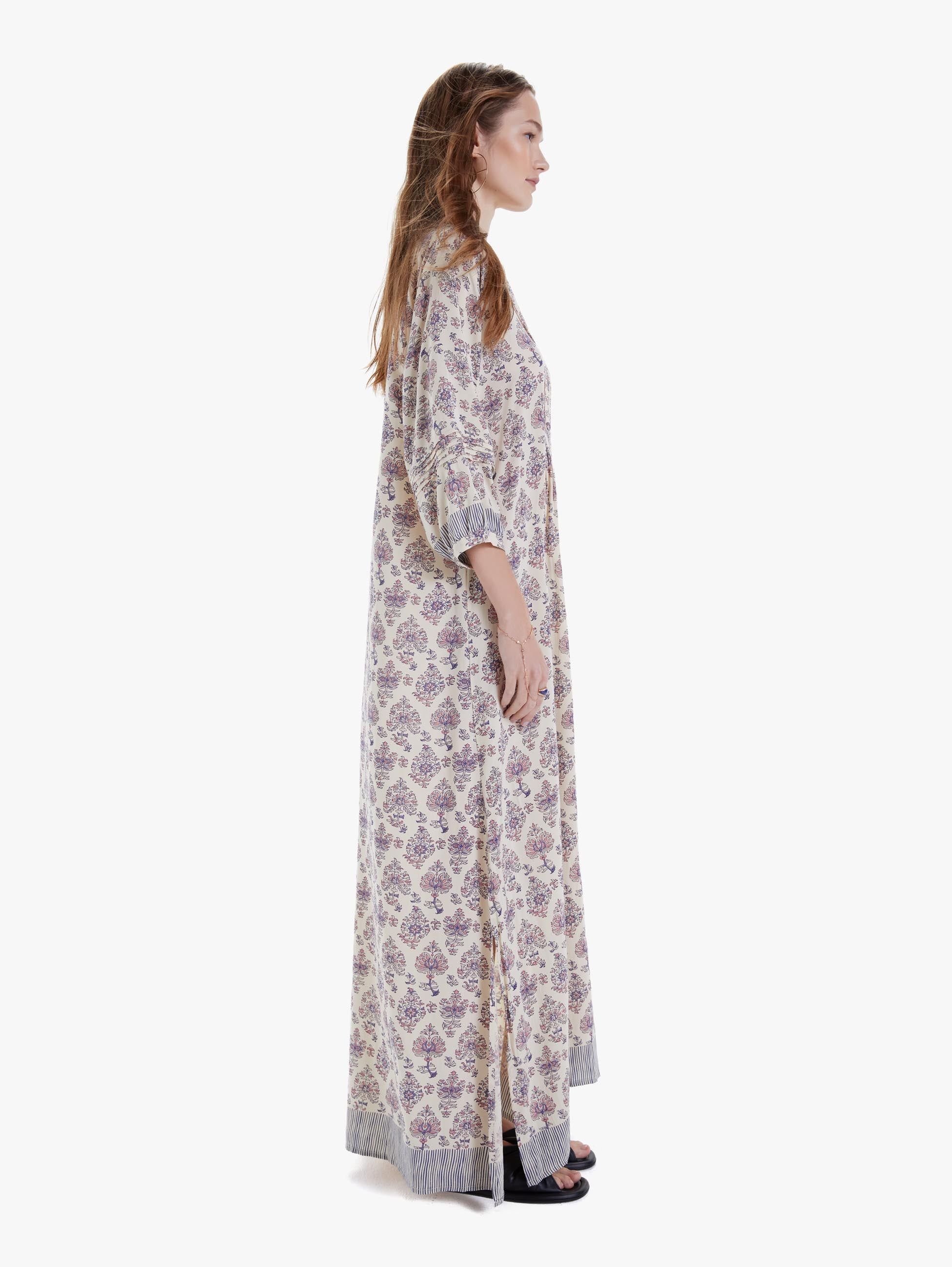 Natalie Martin Sammie Maxi - Cyprus Print Lilac sold by MOTHER product image thumbnail 3