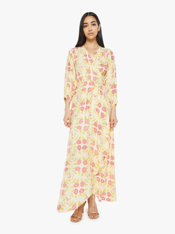 Natalie Martin Kate Long Sleeve Dress - Prairie Dusty Crimson made by MOTHER