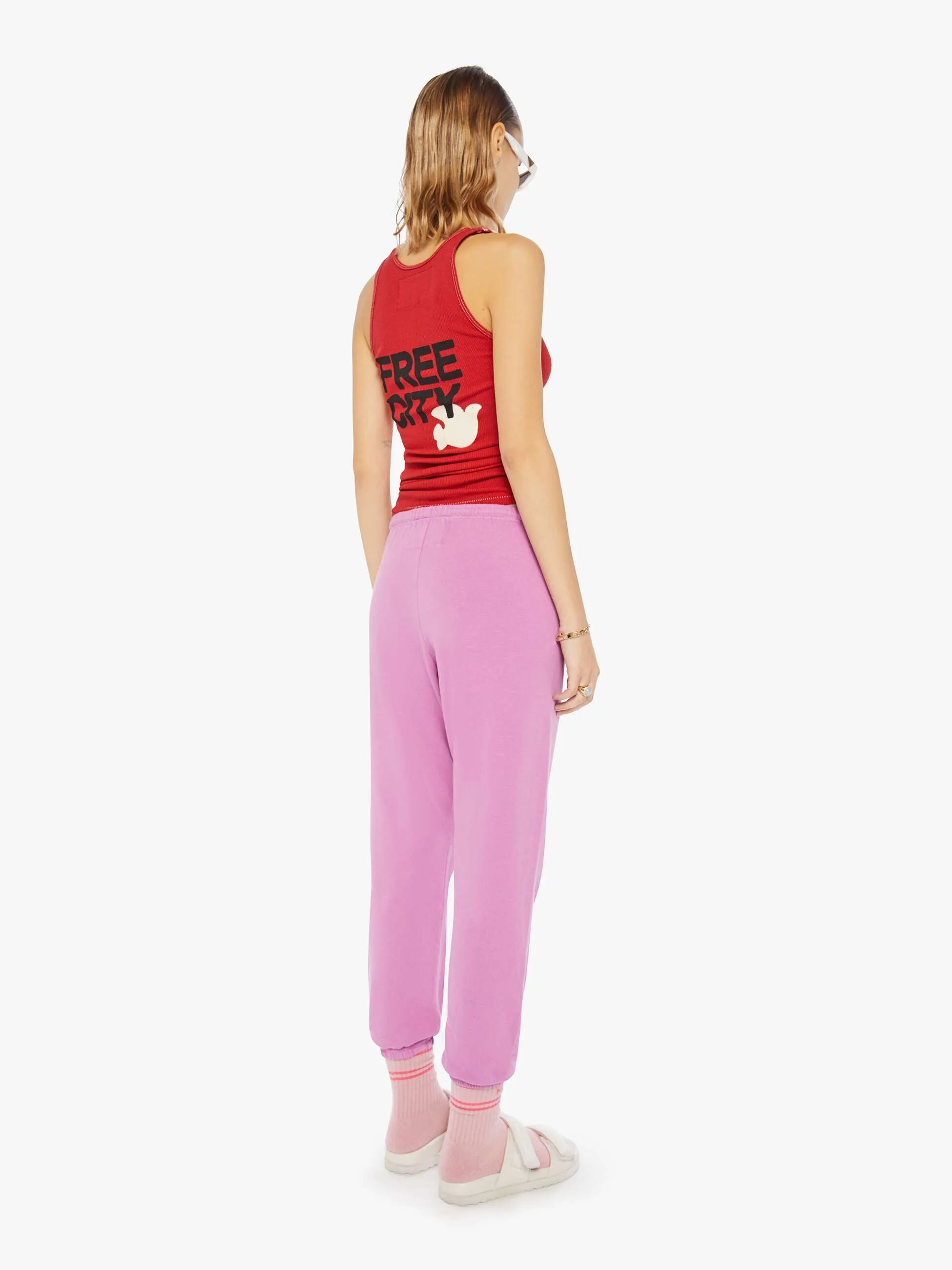 FREECITY Large Sweatpant - Pinklips Cherry sold by MOTHER product image thumbnail 5