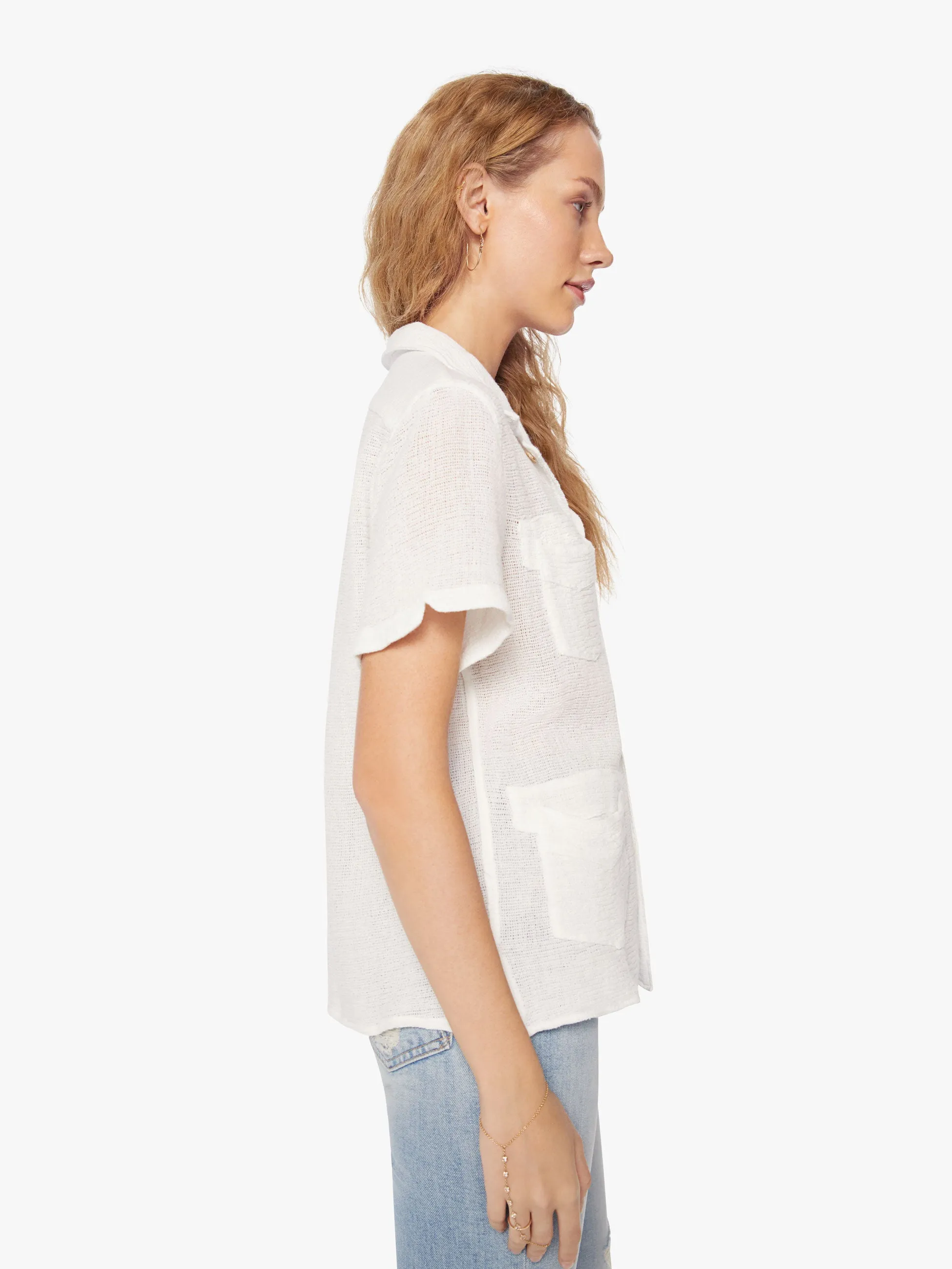 Dr. Collectors Short Sleeve Pocket Shirt - Off-White sold by MOTHER product image thumbnail 3