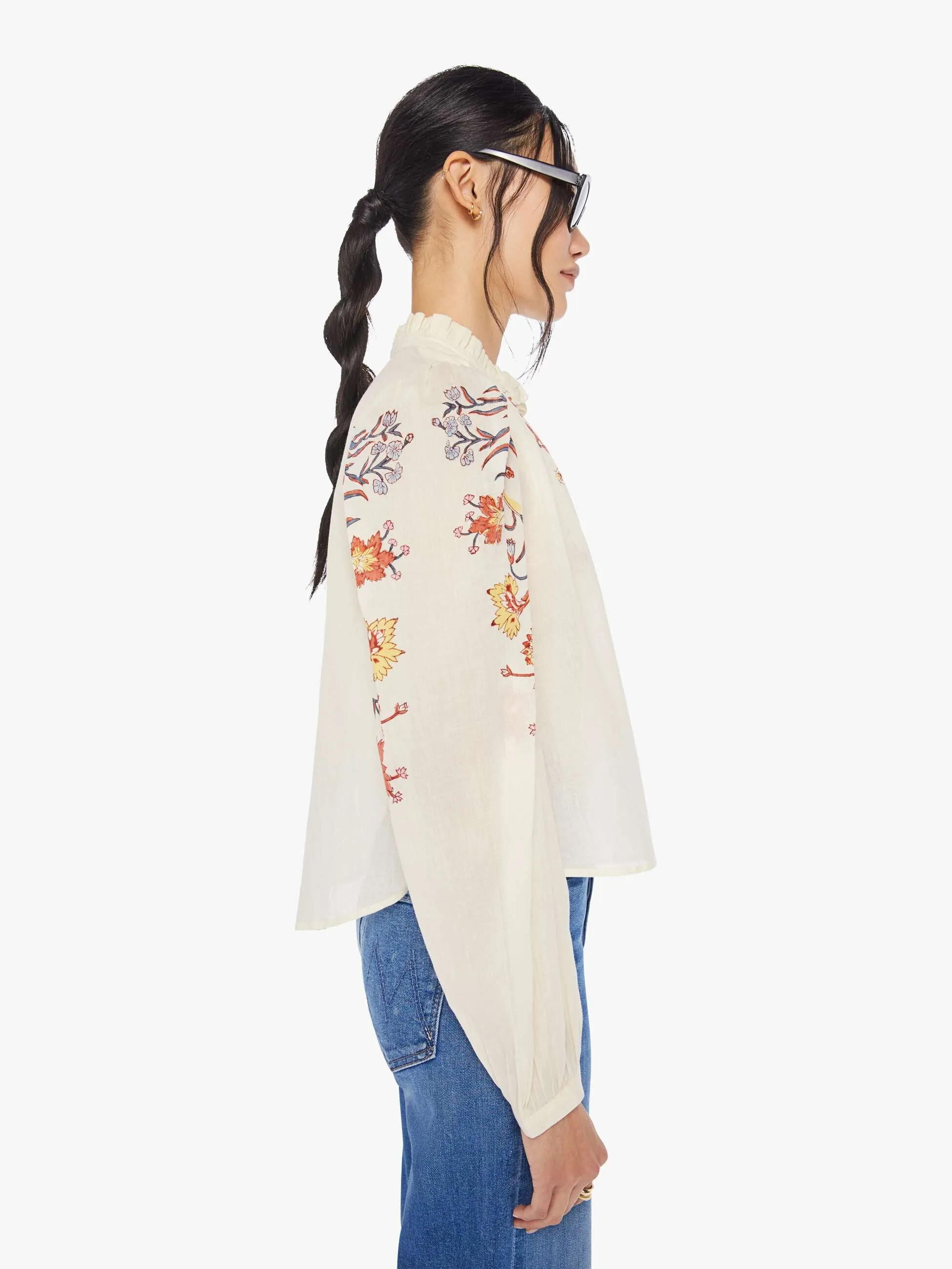 Alix Of Bohemia Annabel Shirt - Ivory Sun sold by MOTHER product image thumbnail 3